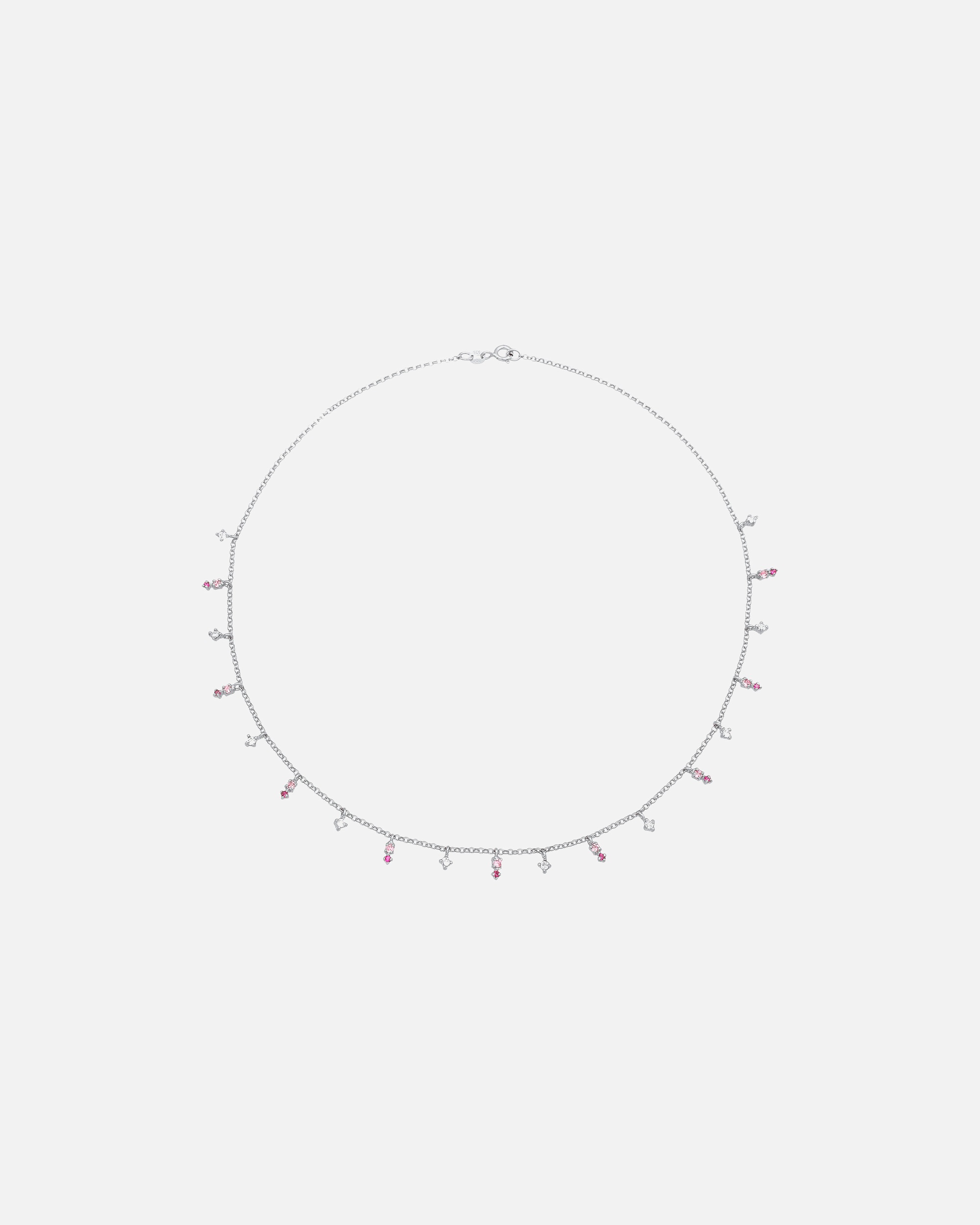 Naszyjnik dla Kobieta Elli Damski wisiorek mieniący się kryształami Pink Rose ze srebra próby 925 sterling silver silberfarben