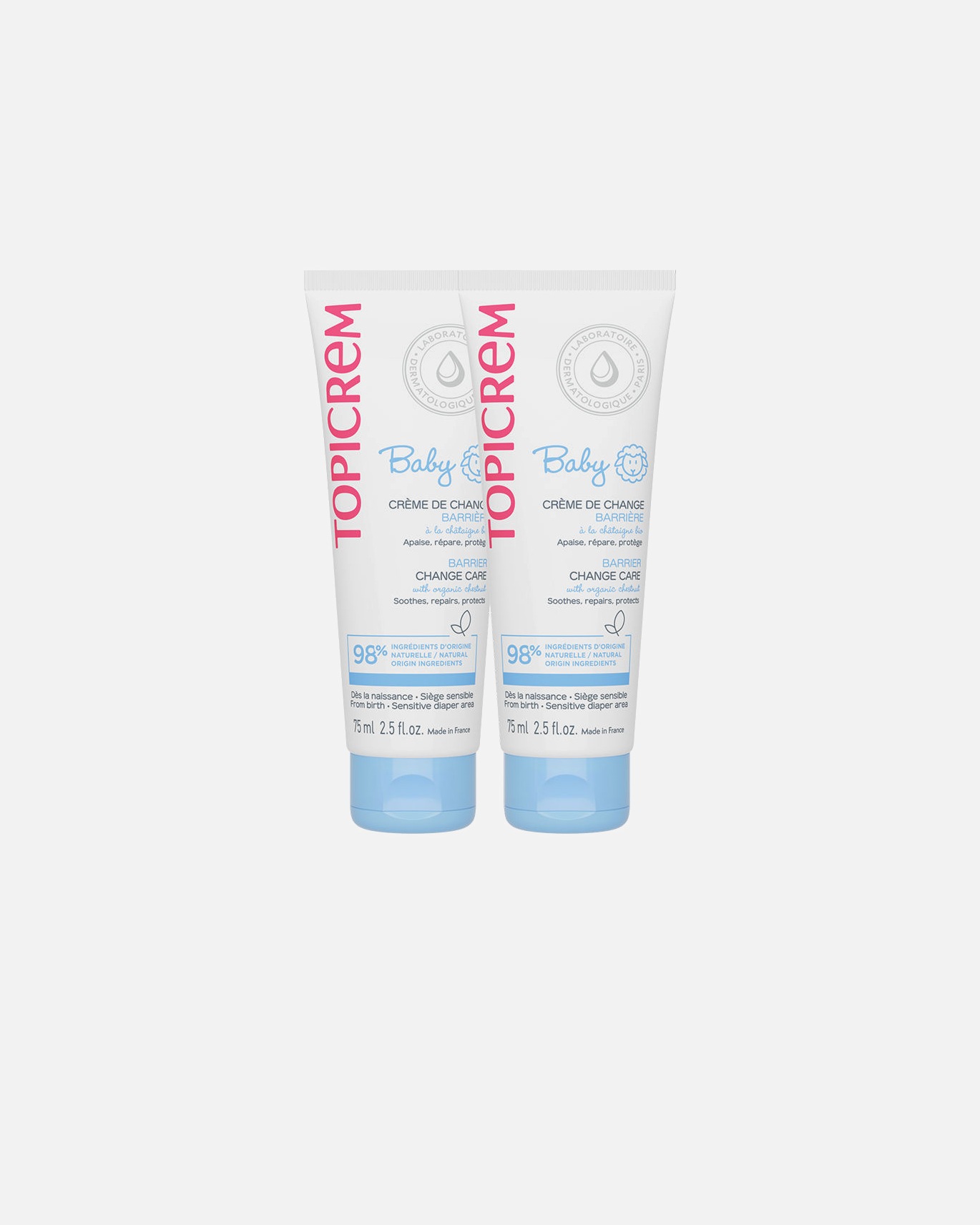 Krem dla dzieci dla Unisex Topicrem BABY krem do przewijania pieluszek bariera ochronna zestaw 75 ml