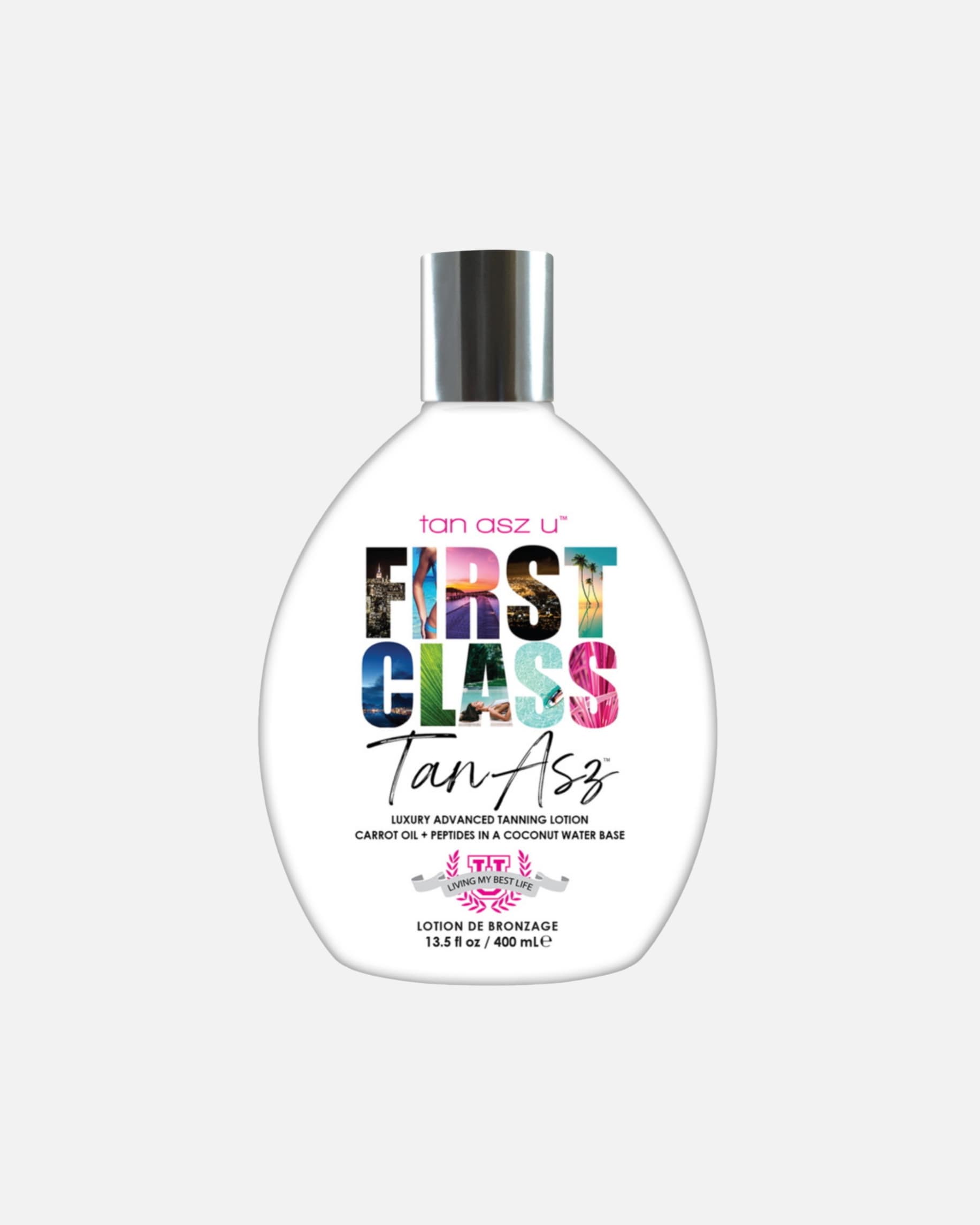 Samoopalacz dla Unisex Tan Asz U Default Brand Line First Class zaawansowany bronzer z peptydami wodą kokosową i olejem marchewkowym dla głębokiego koloru 400 ml