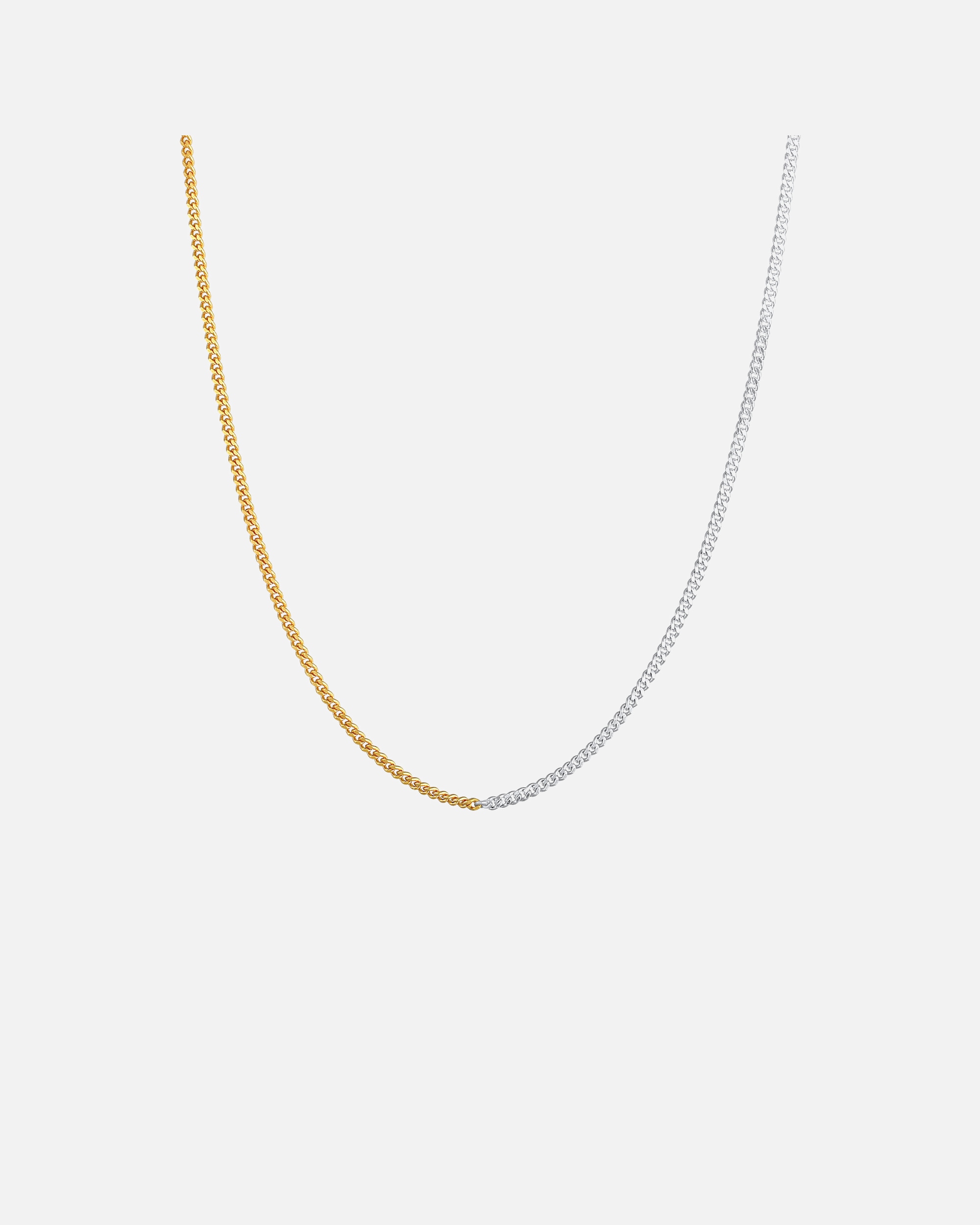 Naszyjnik dla Kobieta Elli Damska pancerka Basic Canky Chain Bi-Color Trend w pozłacanym srebrze 925 Sterling Silver 40