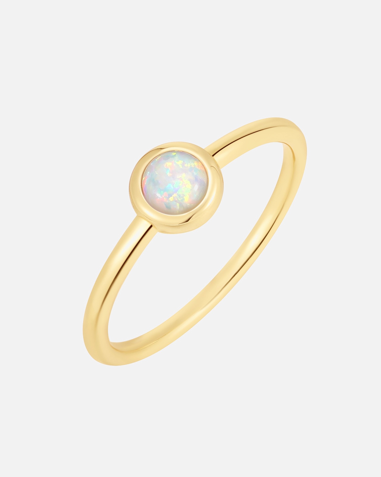 Pierścionek dla Kobieta Glanzstücke München Pierścionek z Srebro wysokiej próby w Żółte złoto 56