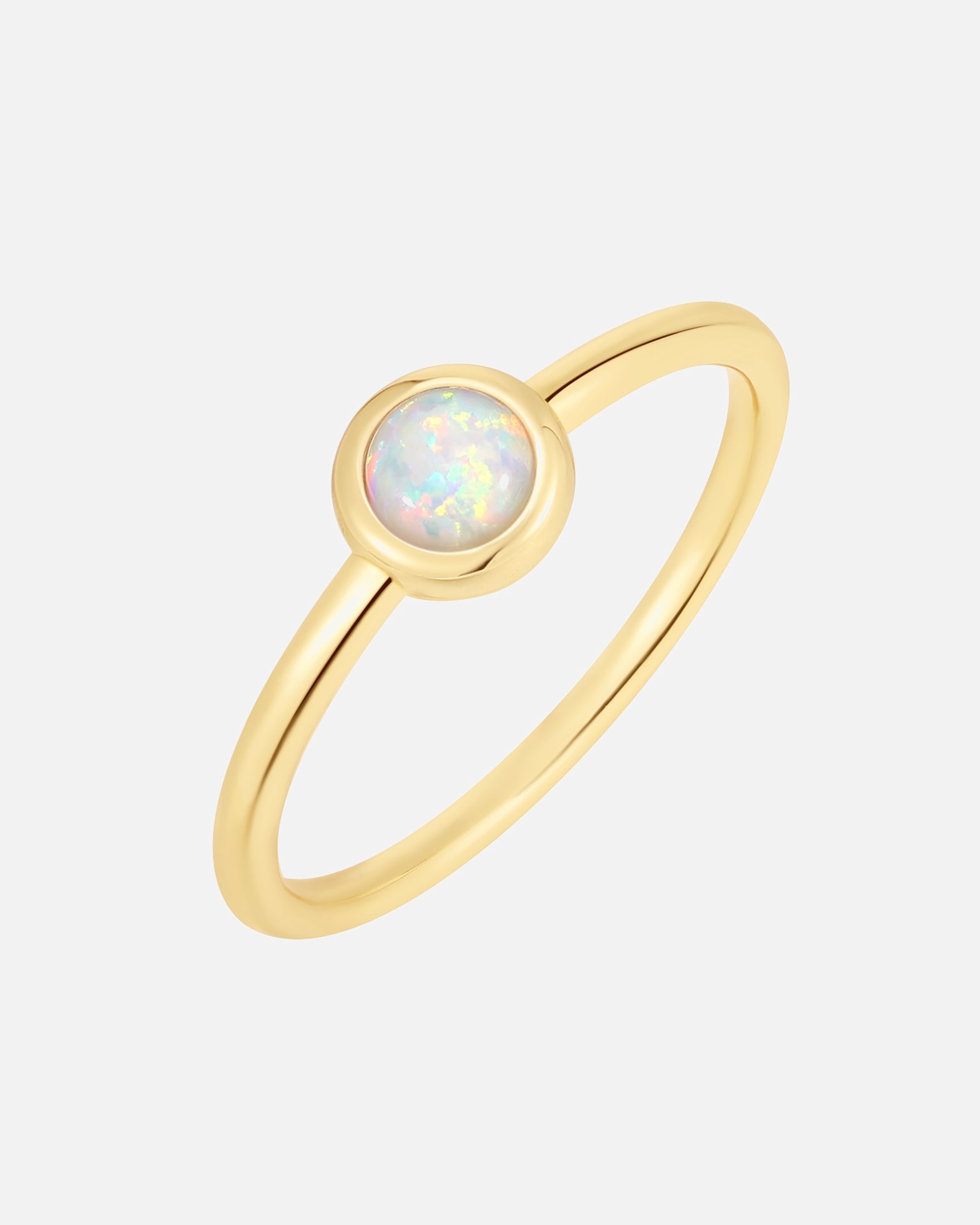 Pierścionek dla Kobieta Glanzstücke München Pierścionek z Srebro wysokiej próby w Żółte złoto 50