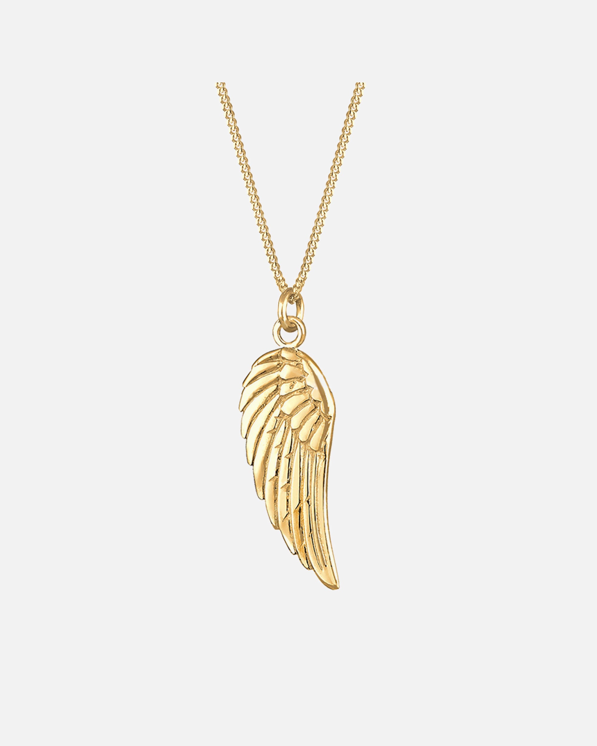 Naszyjnik dla Kobieta Elli Damski wisior Anielskie Skrzydła Symbol Boho Trend w srebrze 925 Sterling Silver goldfarben