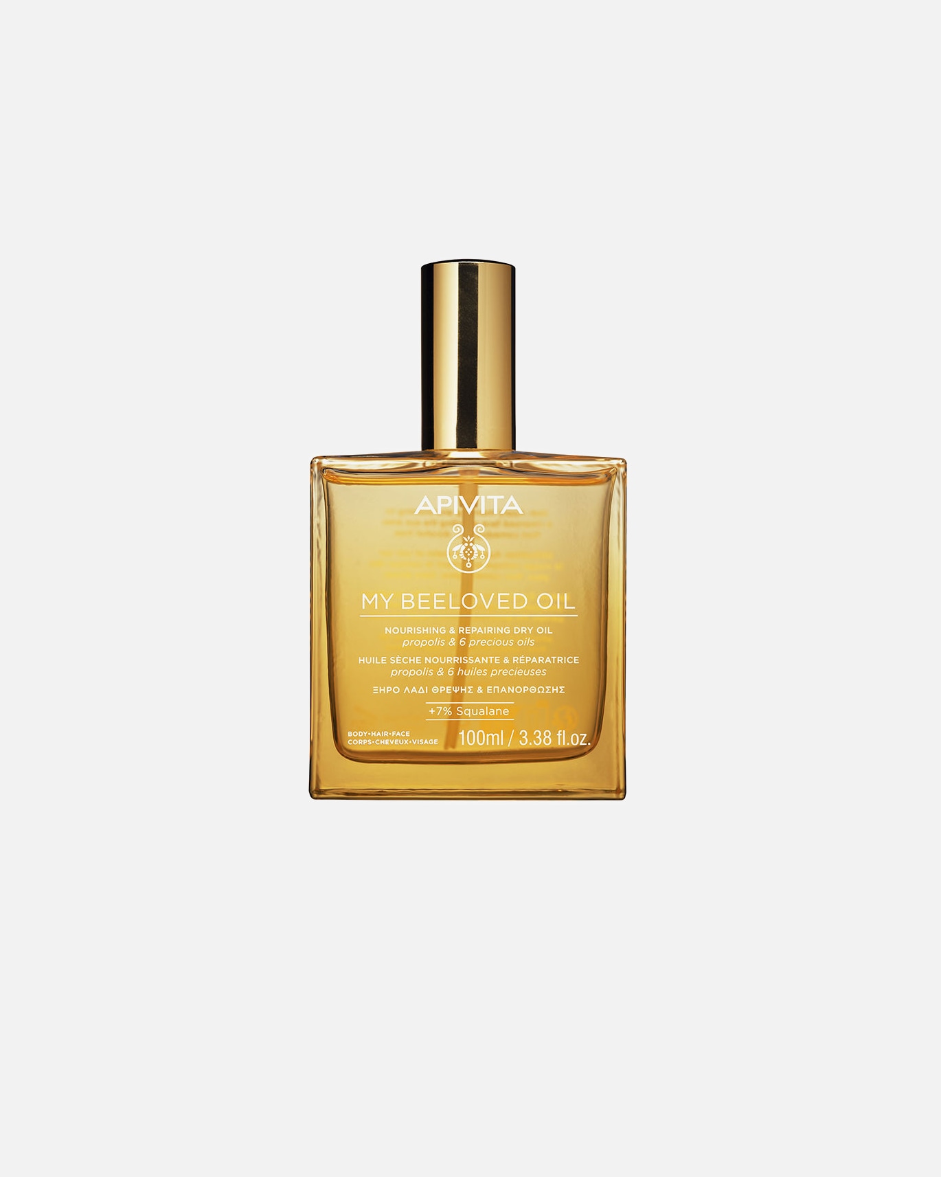 Olejek do twarzy dla Unisex Apivita MY BEELOVED OIL odżywczy i naprawczy suchy olejek 100 ml