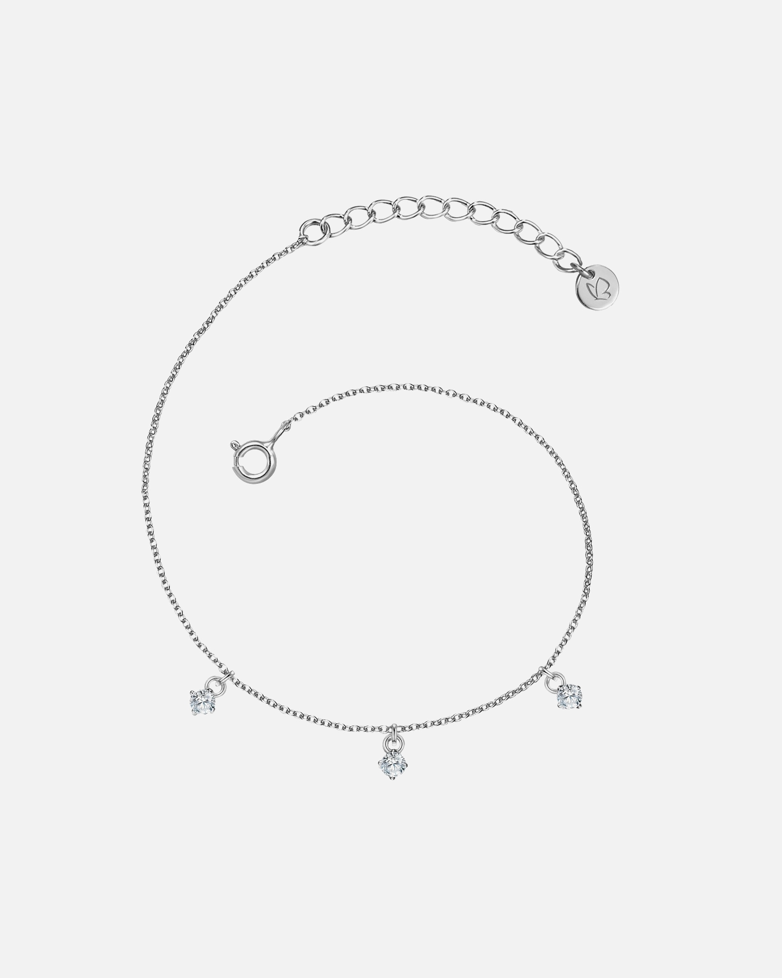 Bransoletka dla Kobieta Bransoletka z Srebro wysokiej próby w Srebrny 17,0 cm Basislänge + 4,0 cm Verlängerung