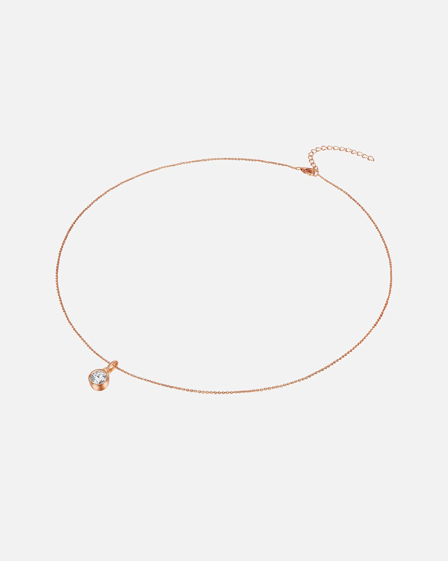 Naszyjnik dla Kobieta Rafaela Donata Naszyjnik srebrny srebro wysokiej próby Cyrkonia różowe złoto 40 cm + 5 cm
