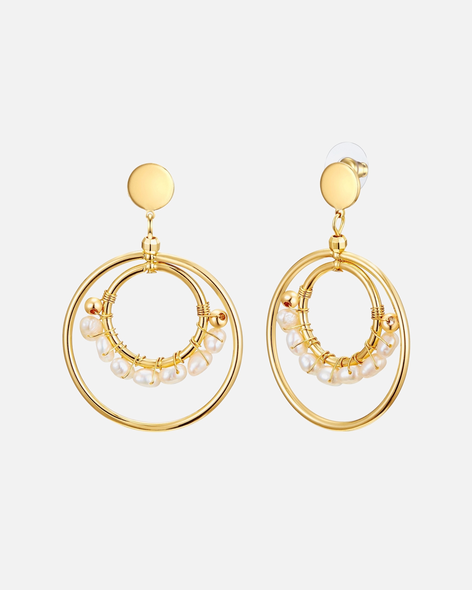 Kolczyki dla Kobieta Lulu & Jane Kolczyki Stop metali Żółte złoto 57,4 mm