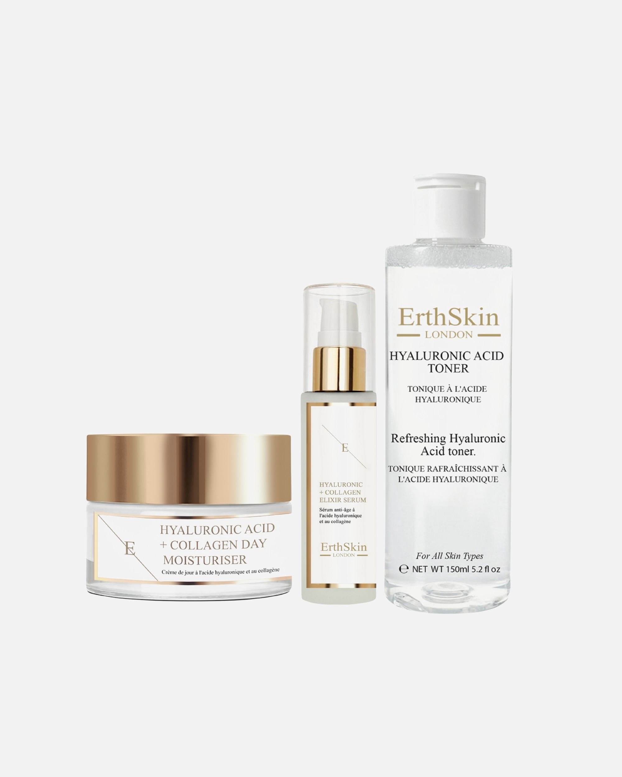 Zestaw do pielęgnacji twarzy dla Kobieta ErthSkin London Hydra Glow Skincare Trio 1 sztukaka