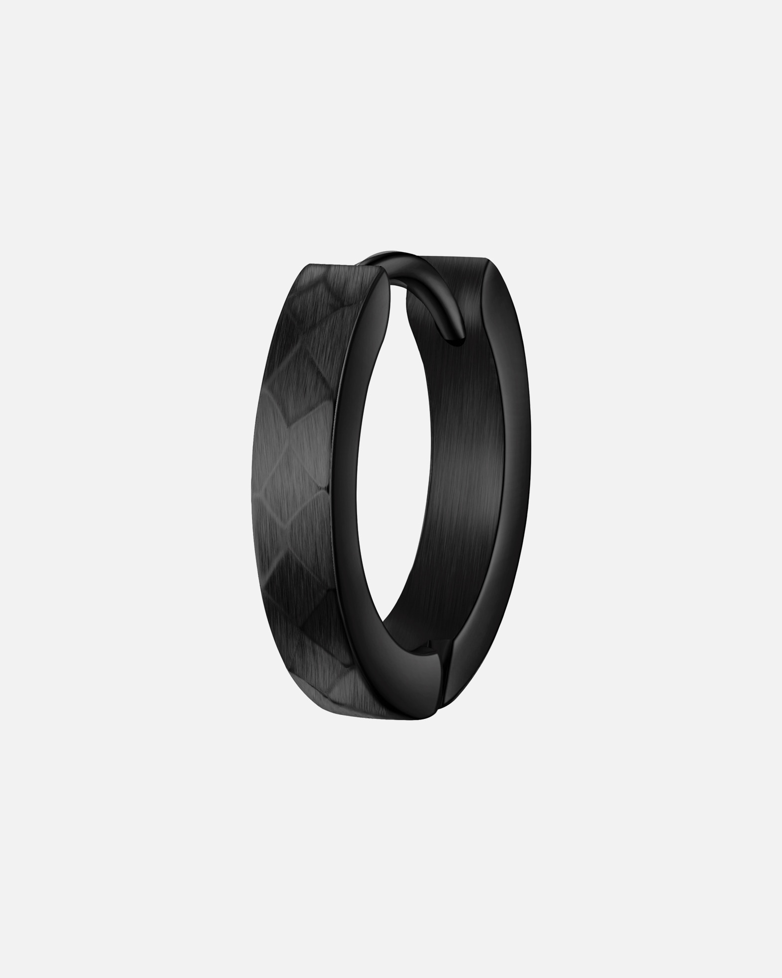 Obrączki dla Mężczyzna True Rebels Kolczyki Stal nierdzewna Czarny 15,4 mm