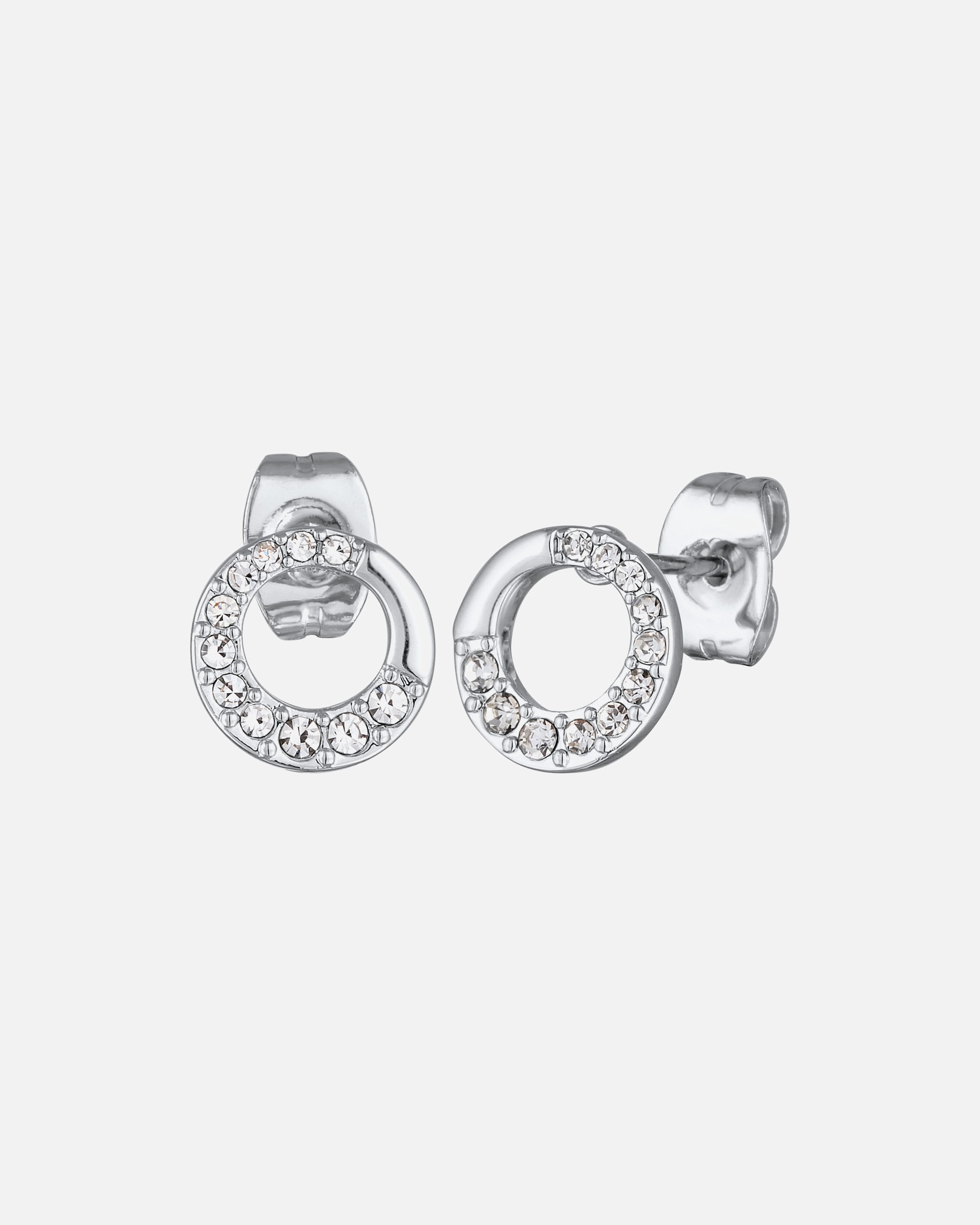 Kolczyki dla Kobieta Elli Damskie kolczyki wtyczki koło geo z kryształami kolor złoty silberfarben