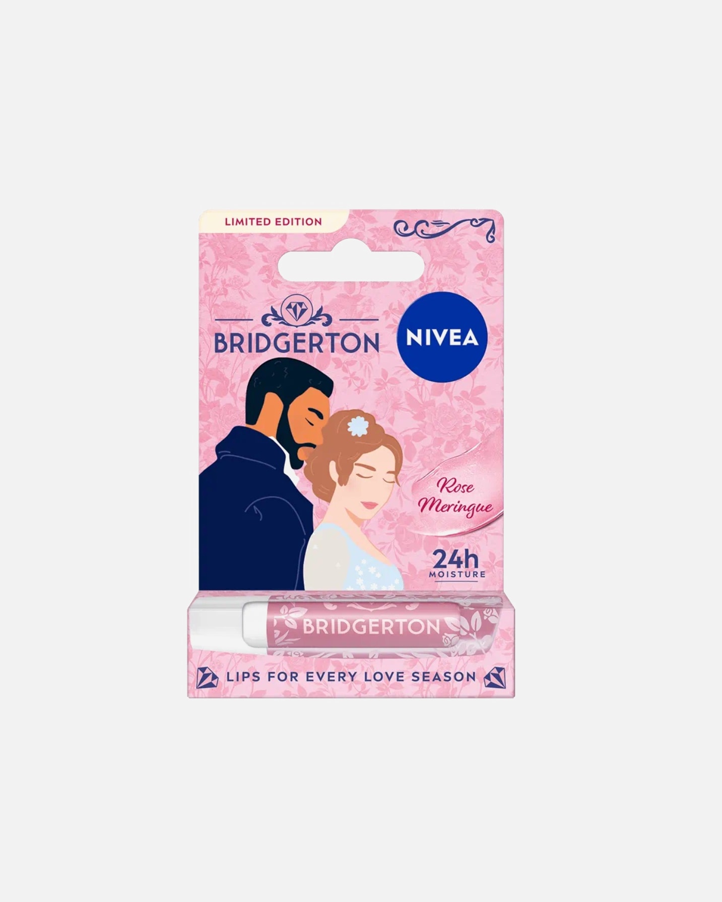 Pomadka do ust dla Kobieta NIVEA Bridgerton Edition Daphne&Simon Rose Meringue