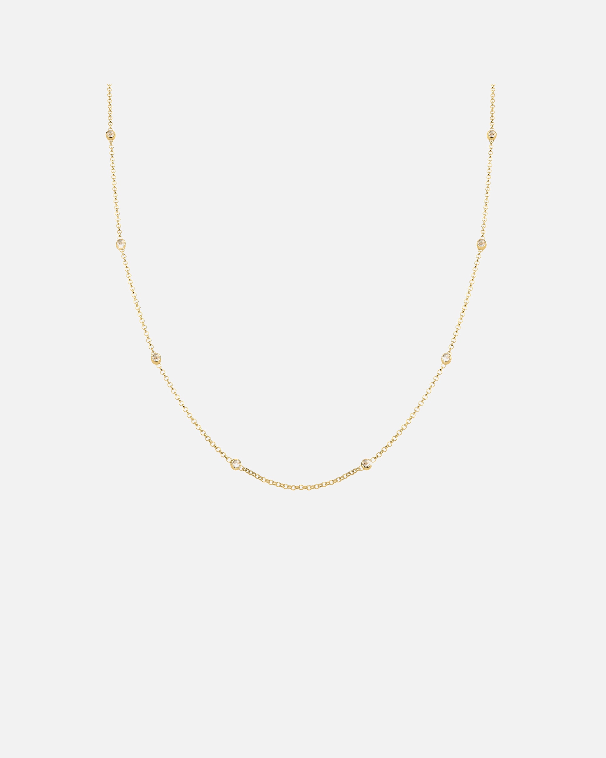 Naszyjnik dla Kobieta Elli Damski soliter z kryształami w srebrze próby 925 Sterling Silver 55