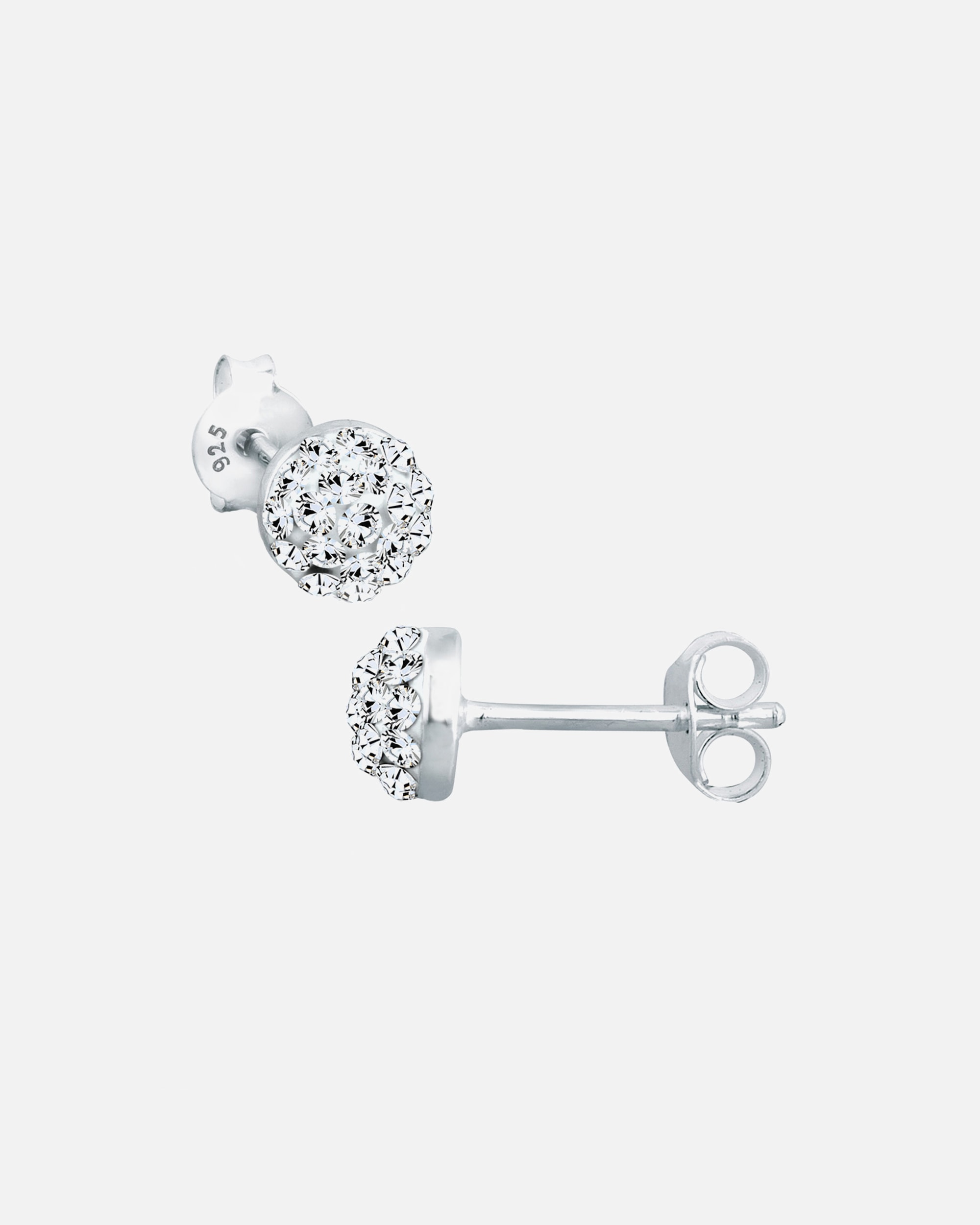 Kolczyki dla Kobieta Elli damski zegarek z kryształkami ze srebra próby 925 Biała