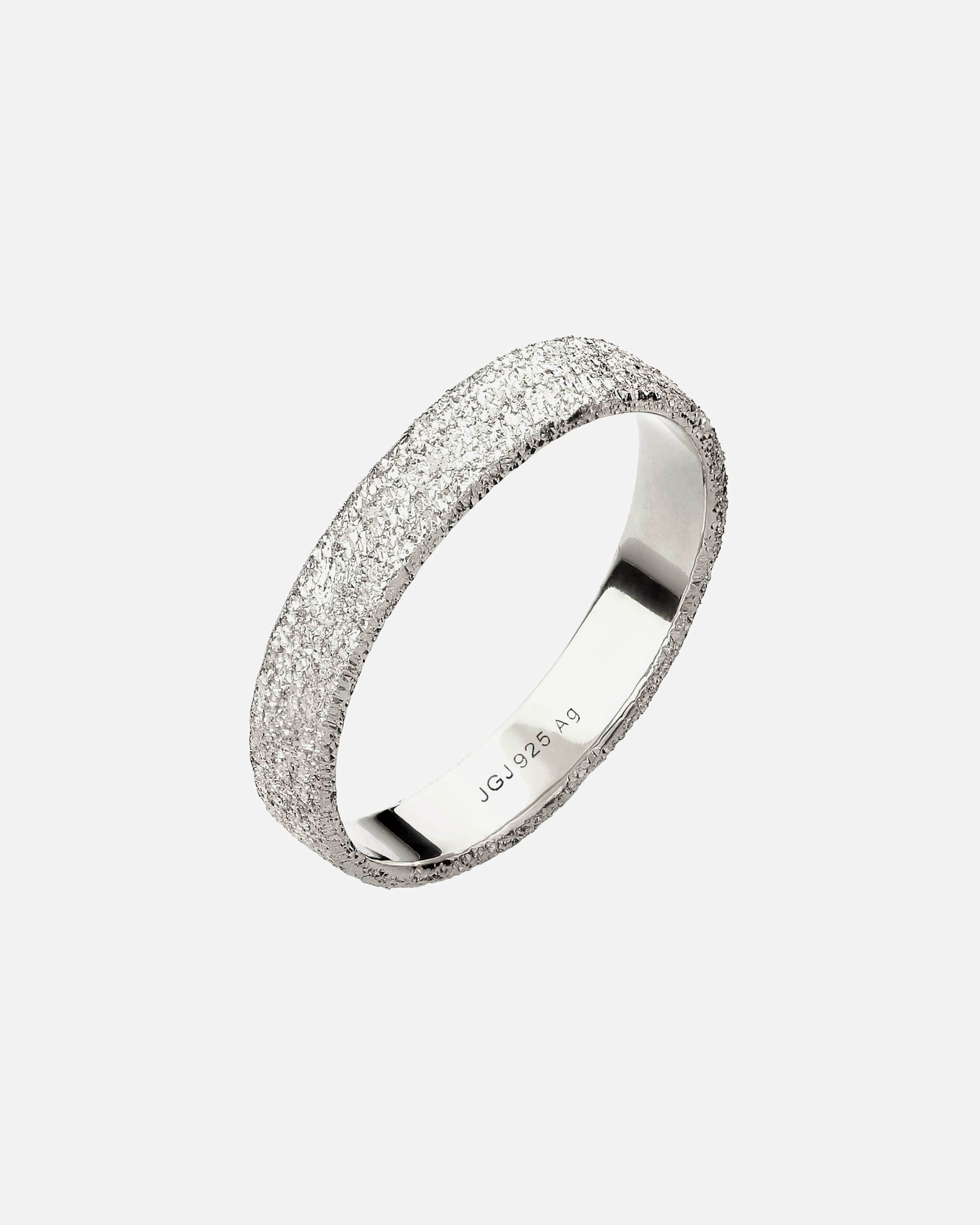 Pierścionek dla Mężczyzna KUZZOI Pierścionek Męski Strukturalny 925 Sterling Silver 54