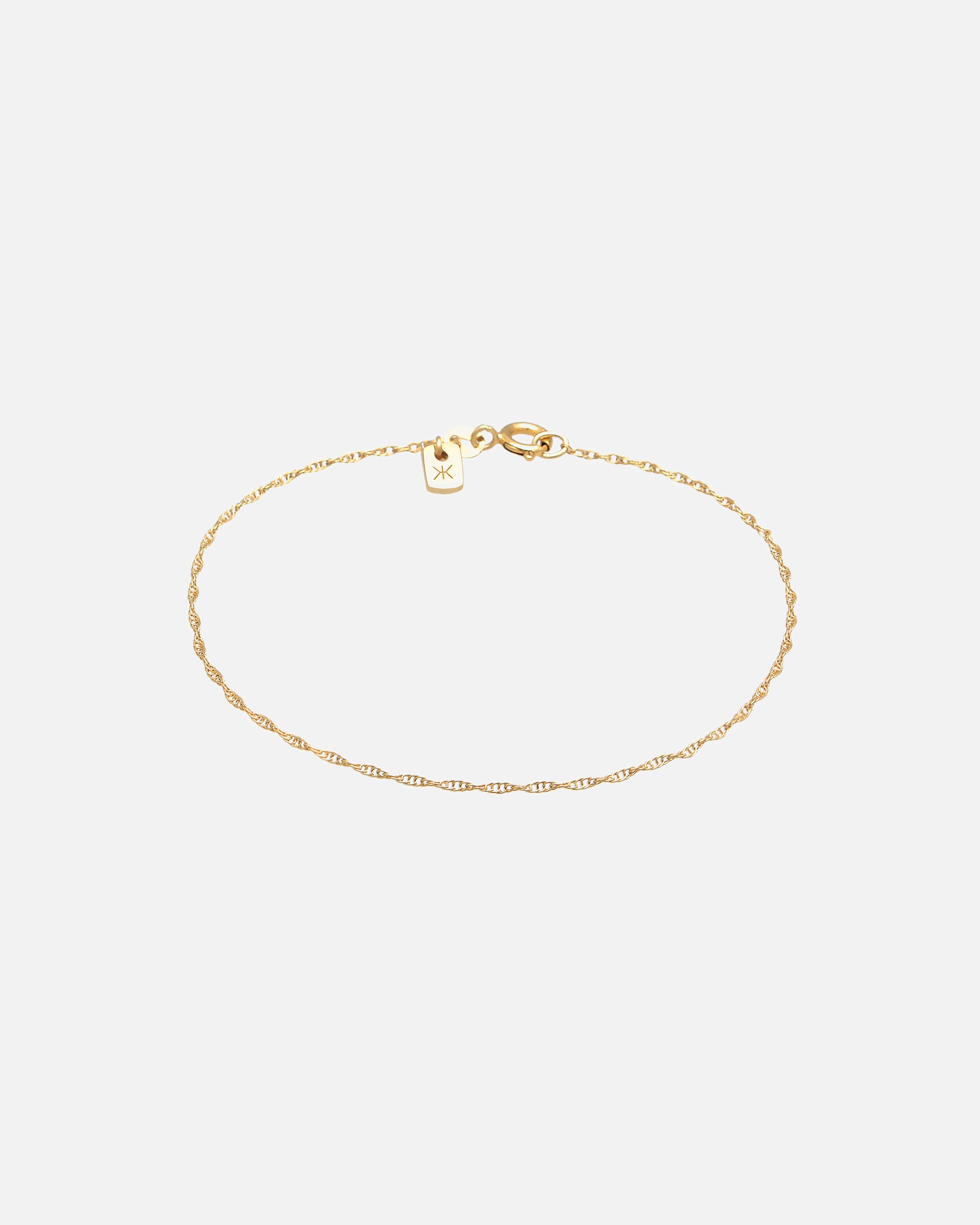 Bransoletka dla Mężczyzna KUZZOI Męska bransoletka Basic Links Twisted ze srebra próby 925 Sterling Silver goldfarben