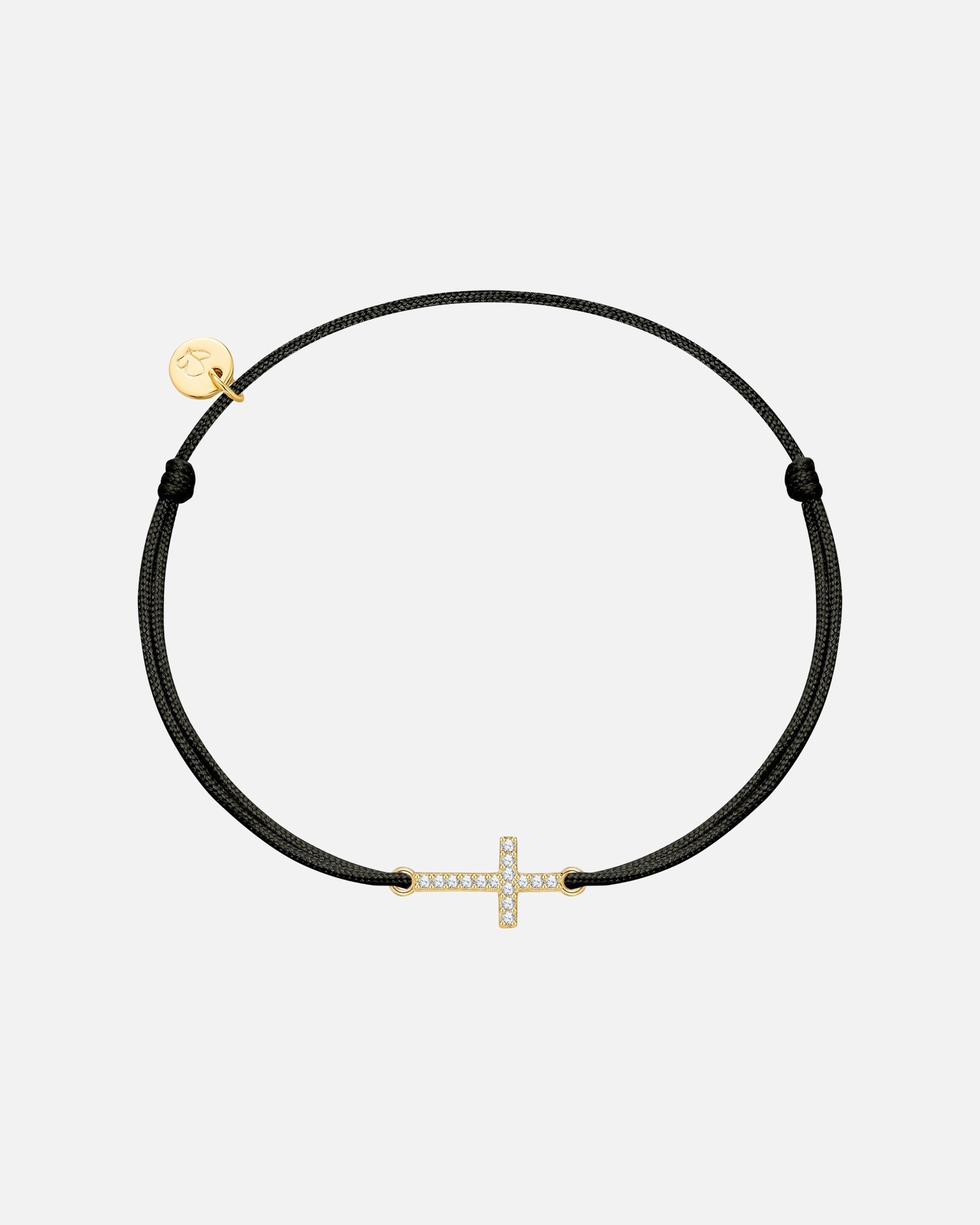 Bransoletka dla Kobieta Glanzstücke München Bransoletka Krzyżyk Tkanina Żółte złoto 15,0 - 22,0 cm, flexibel einstellbar