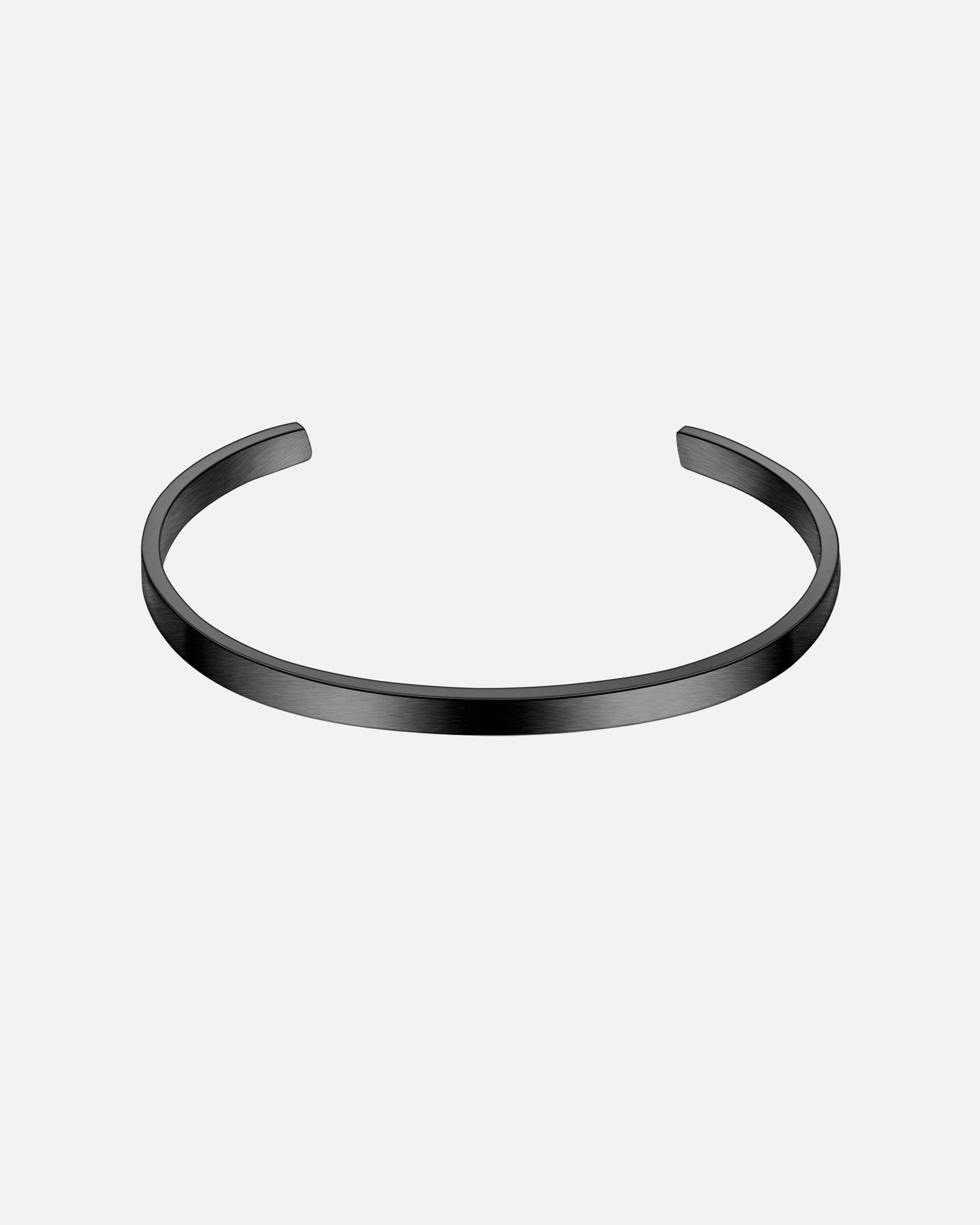 Bransoletka obręcz dla Mężczyzna Bransoletka Stal nierdzewna Czarny 18,0 cm - 21,0 cm