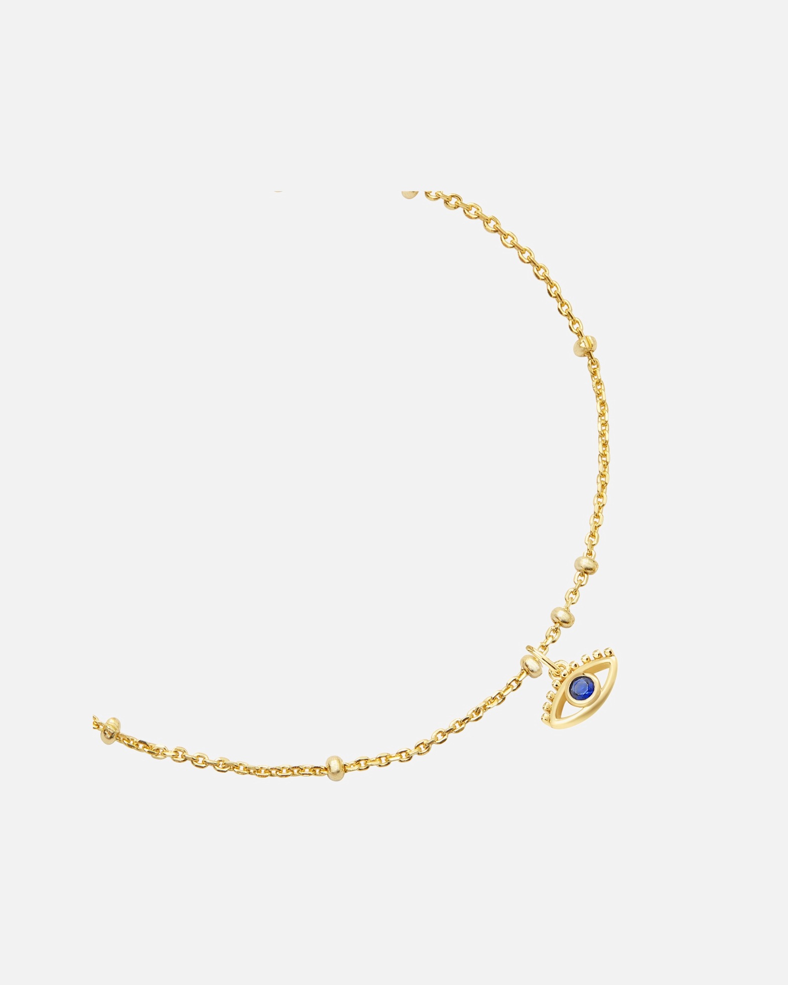 Bransoletka dla Kobieta Glanzstücke München Bransoletka Wszechwidzace oko z Srebro wysokiej próby w Żółte złoto 17,0 cm Basislänge + 3,0 cm Verlängerung