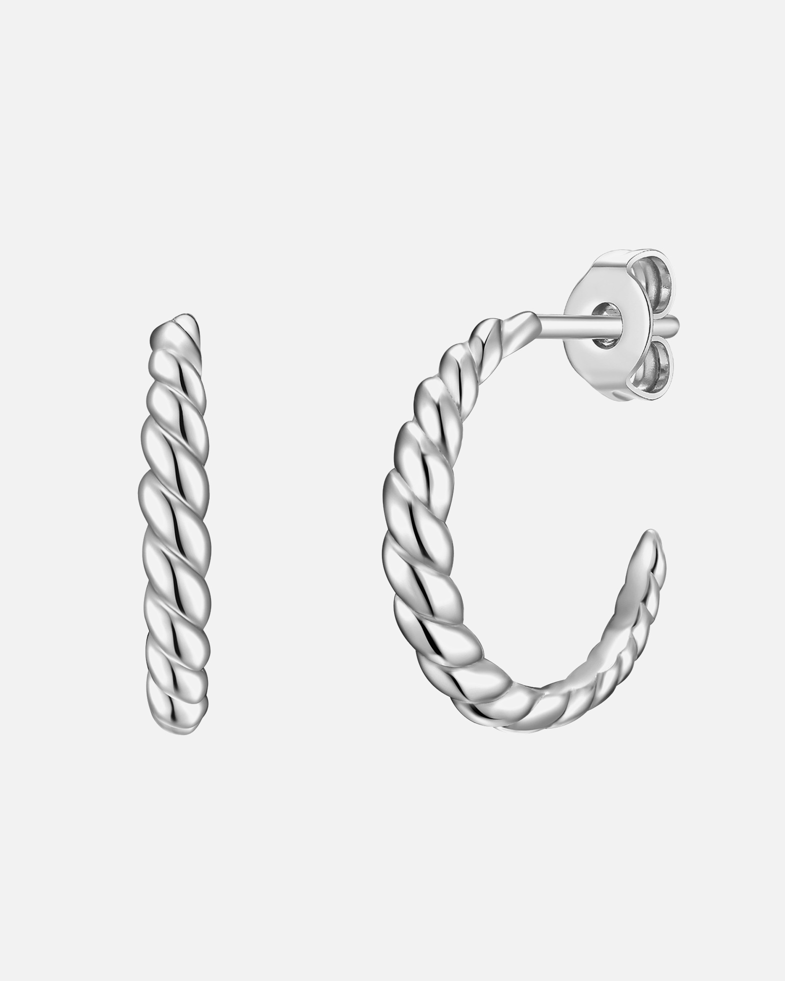 Kolczyki dla Kobieta Srebrne kolczyki kreole srebro wysokiej próby srebrny 16,1 mm