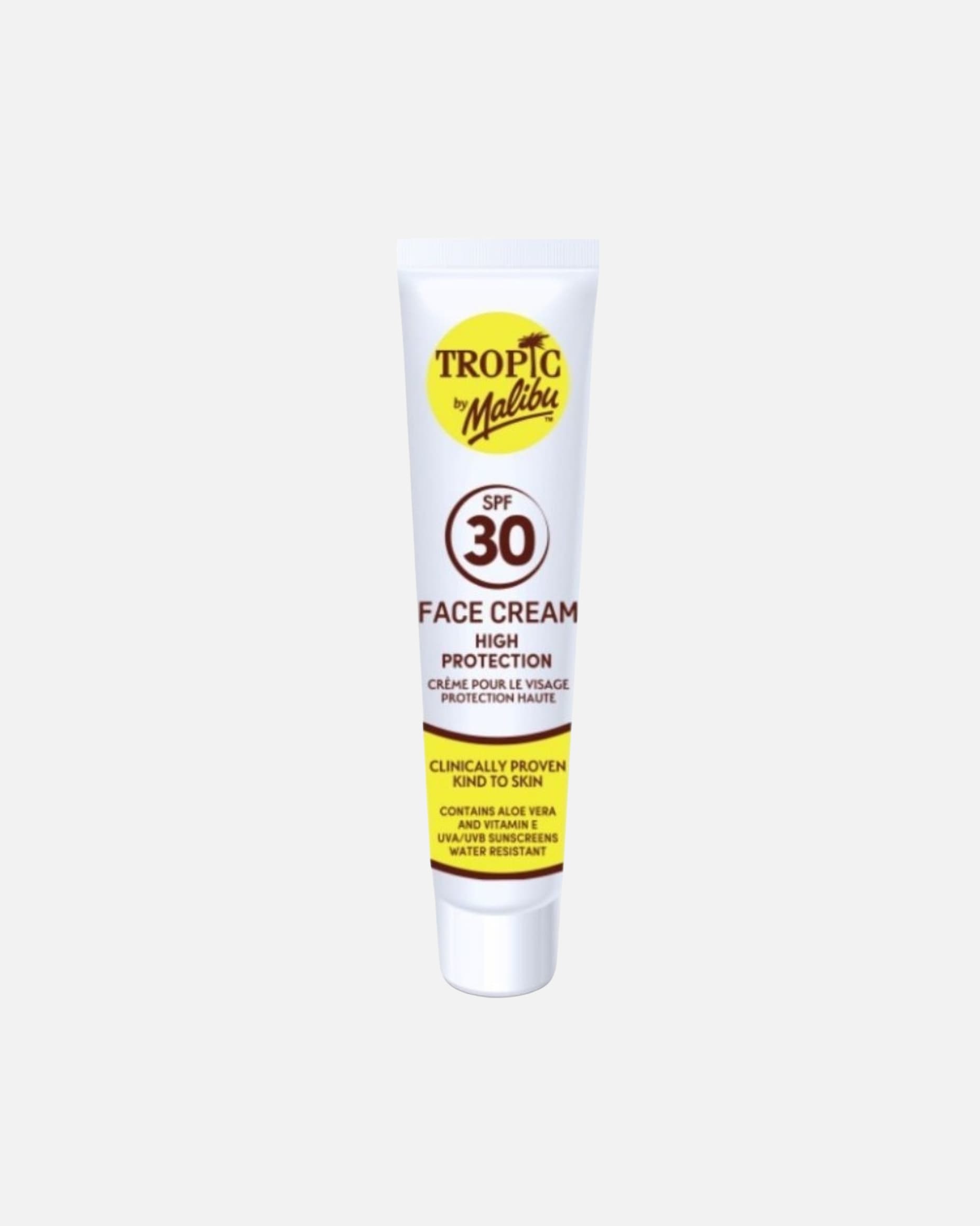 Opalanie twarzy dla Unisex Tropic krem do twarzy przeciwsłoneczny z aloesem SPF30 40 ml