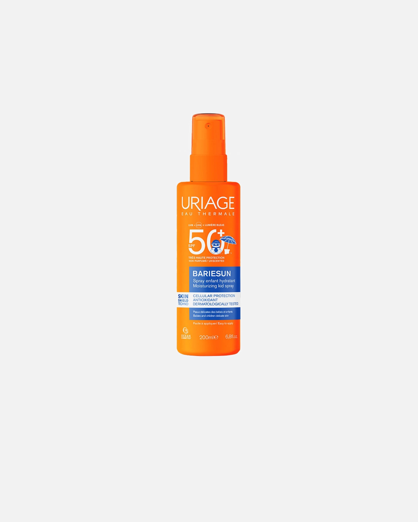 Ochrona przeciwsłoneczna dla dzieci dla Unisex Uriage BARIÉSUN spray dla dzieci SPF50+ 200 ml