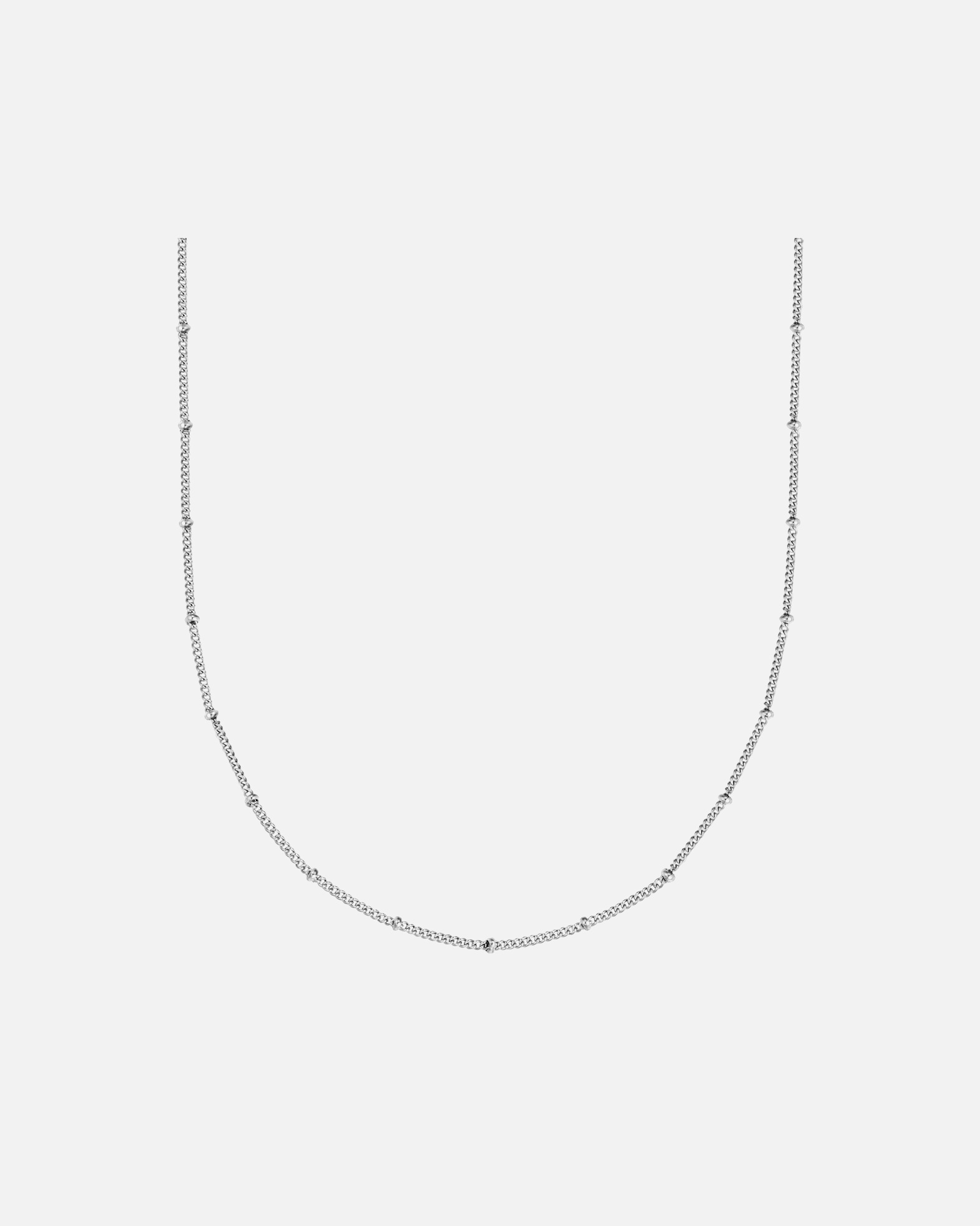 Naszyjnik dla Kobieta Łańcuszek Stal nierdzewna Srebrny 40,0 cm Basiskette + 5,0 cm Verlängerung