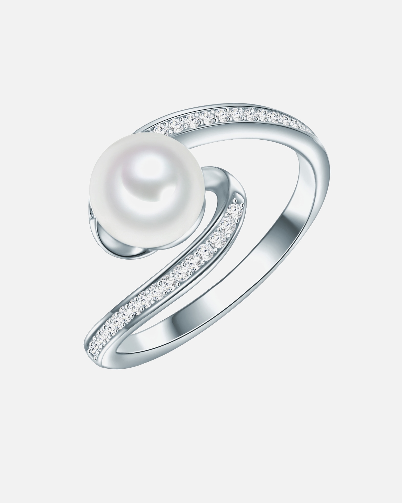 Pierścionek dla Kobieta Pierścionek Srebro wysokiej próby Srebrny 54