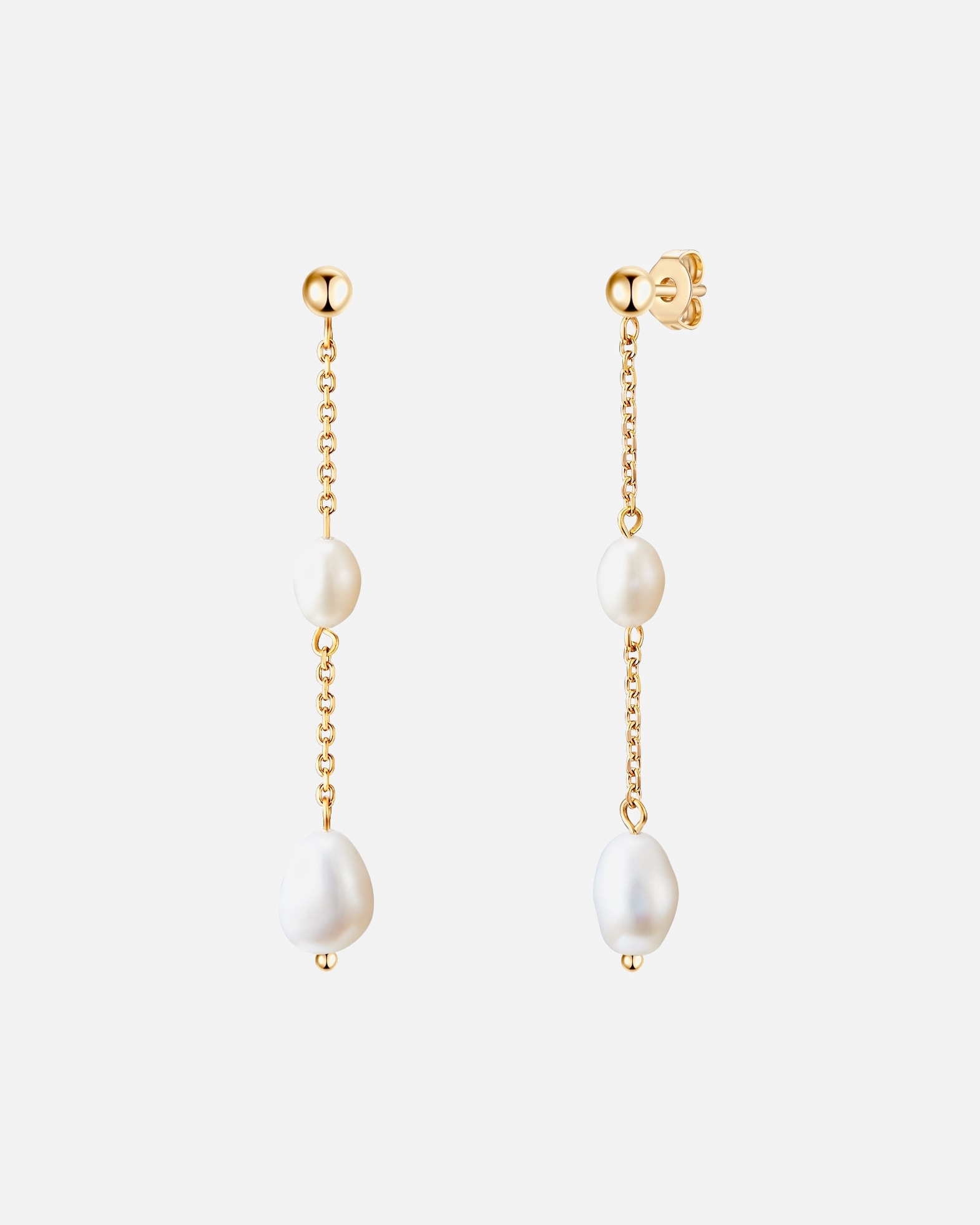 Kolczyki dla Kobieta Valero Pearls Stal nierdzewna Perła hodowlana słodkowodna 57,3 mm