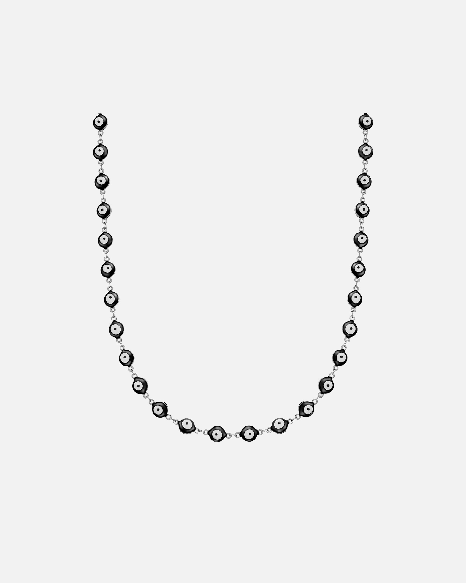 Naszyjnik dla Mężczyzna True Rebels Naszyjnik Allsehendes Auge ze stali nierdzewnej w srebrze 50 cm