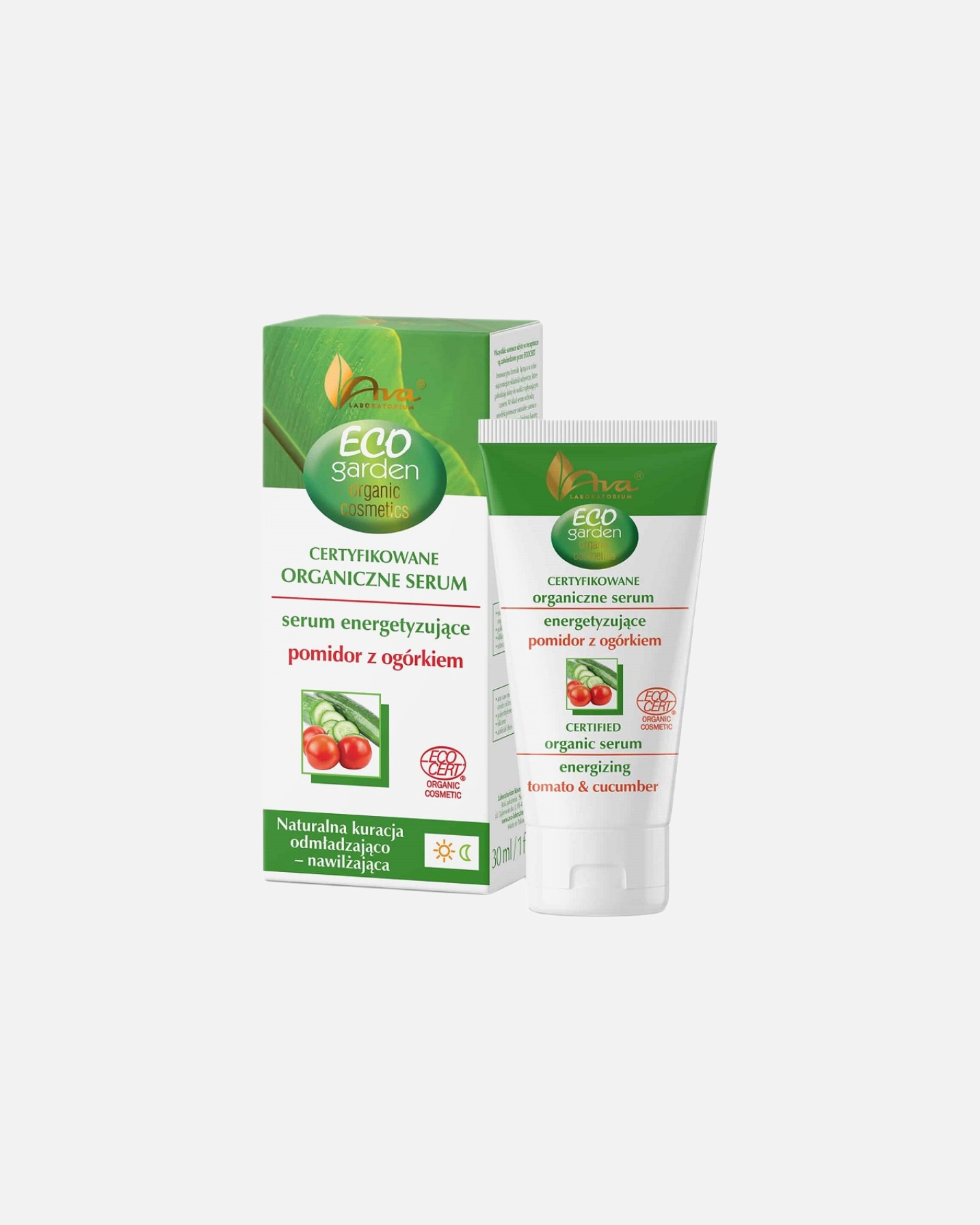 Emulsja do twarzy dla Kobieta Ava laboratorium Eco Garden Pomidor z Ogórkiem 30 ml