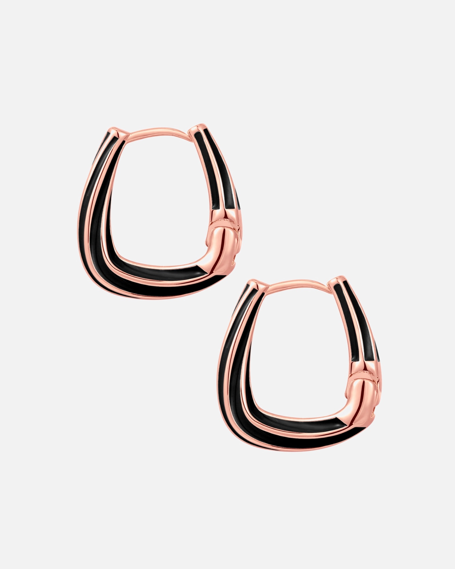 Obrączki dla Kobieta Yokoamii Kolczyki Mosiadz Różowy złoty 22,5 mm