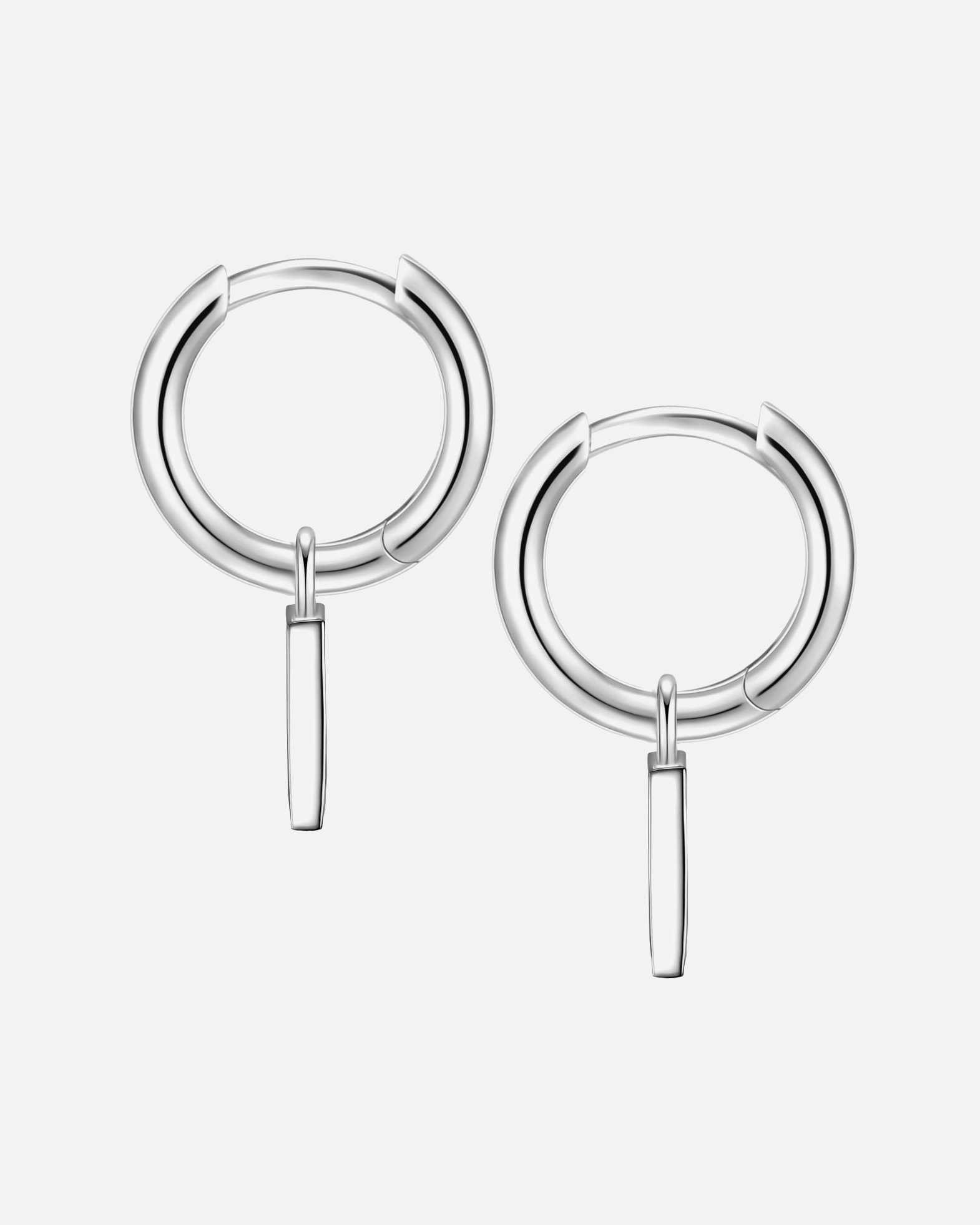 Obrączki dla Kobieta Glanzstücke München Srebrne kolczyki kreole srebro wysokiej próby srebrny 18,3 mm