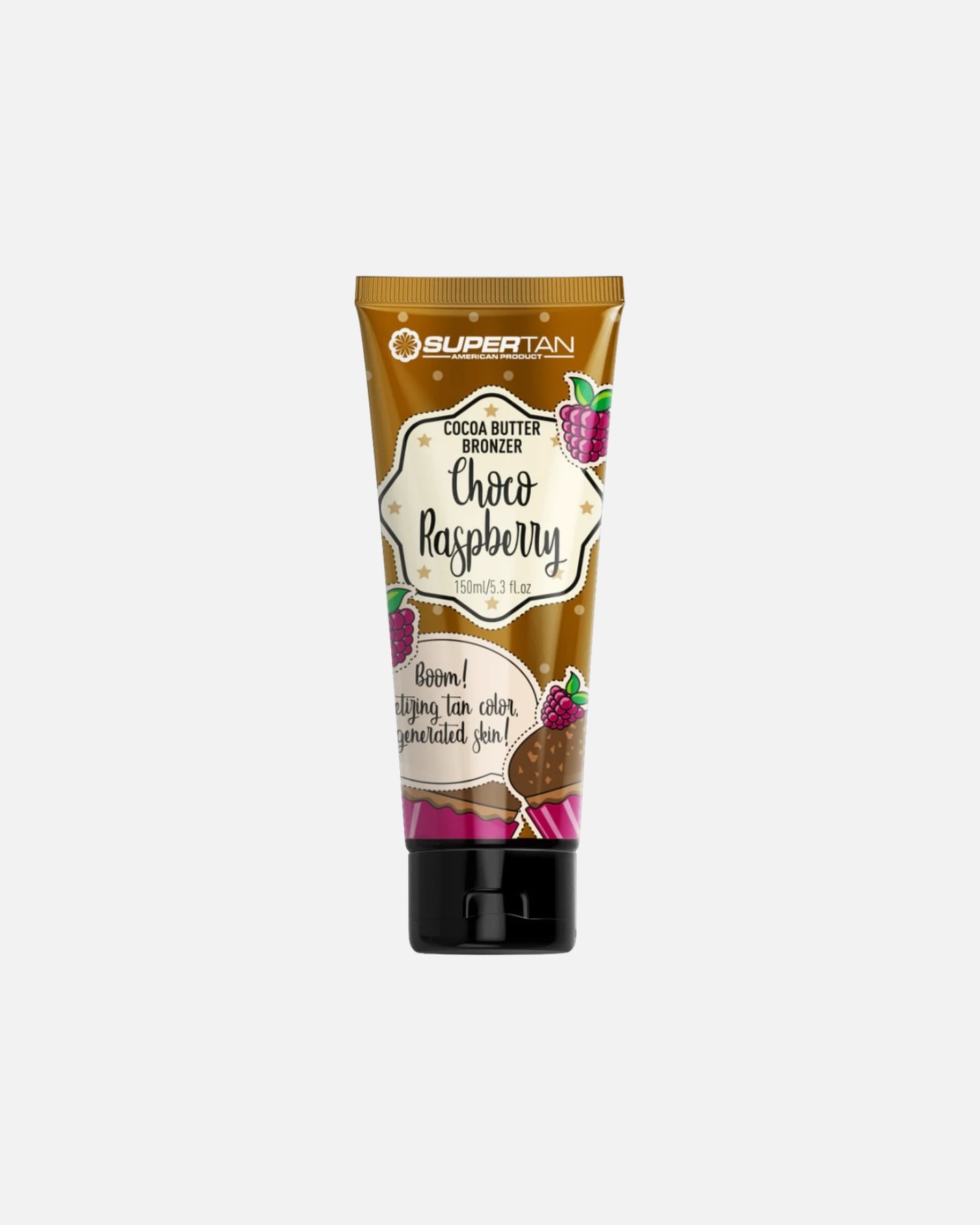 Samoopalacz dla Unisex Supertan Default Brand Line Mocny bronzer do opalania o zapachu czekolady i malin 150 ml