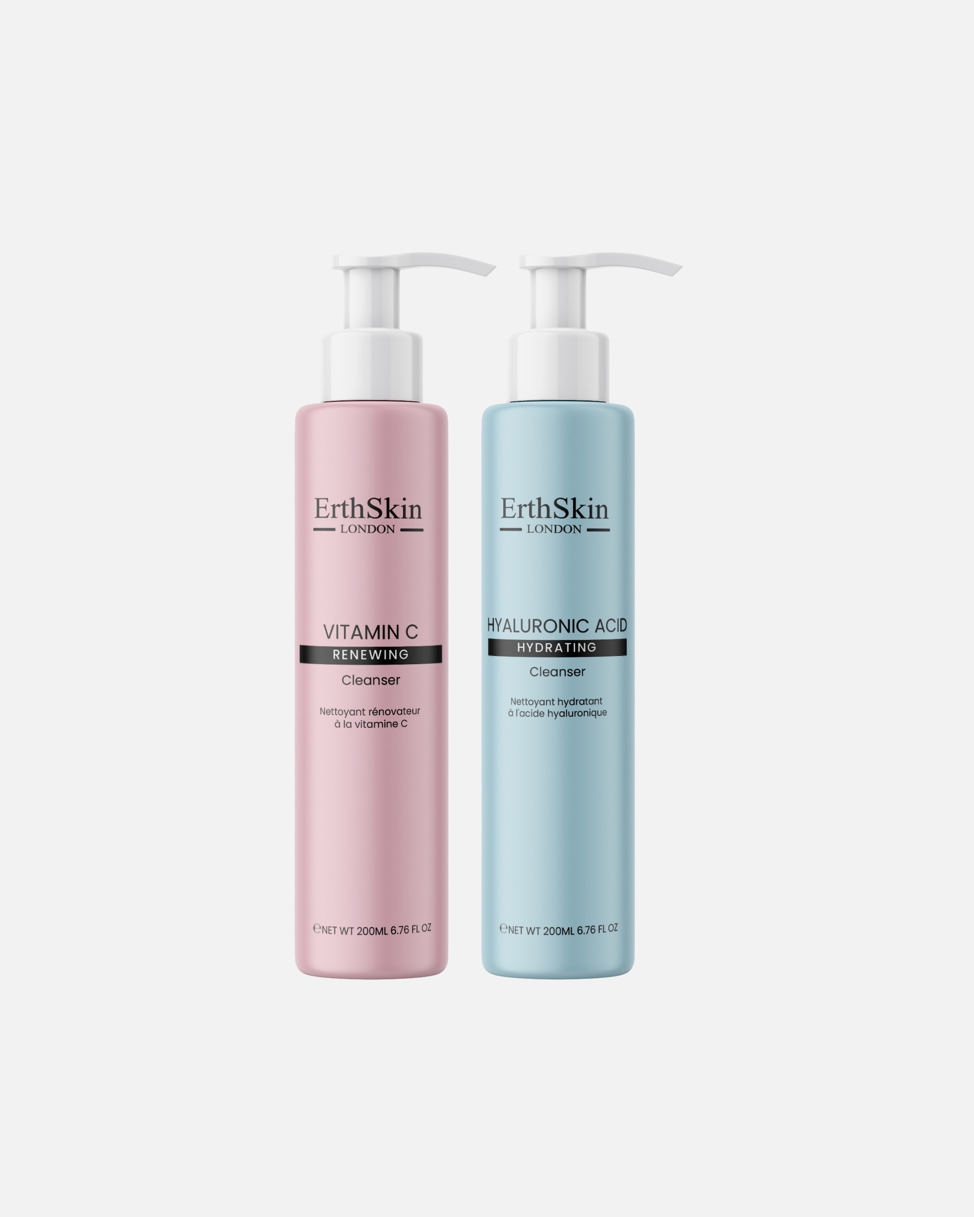 Żel myjący do twarzy dla Kobieta ErthSkin London Podwójny żel oczyszczający Duo 1 sztukaka