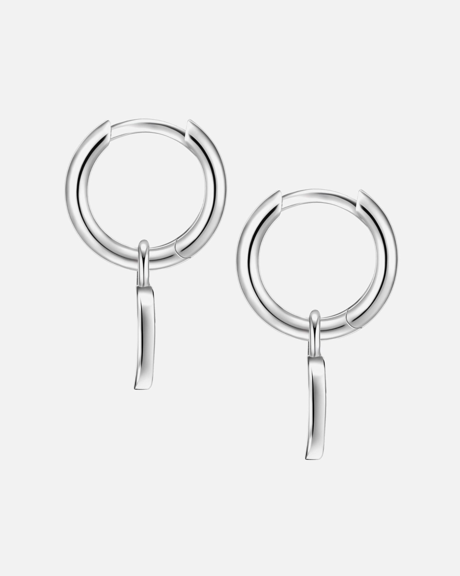 Obrączki dla Kobieta Glanzstücke München Srebrne kolczyki kreole Księżyc srebro wysokiej próby srebrny 19,3 mm