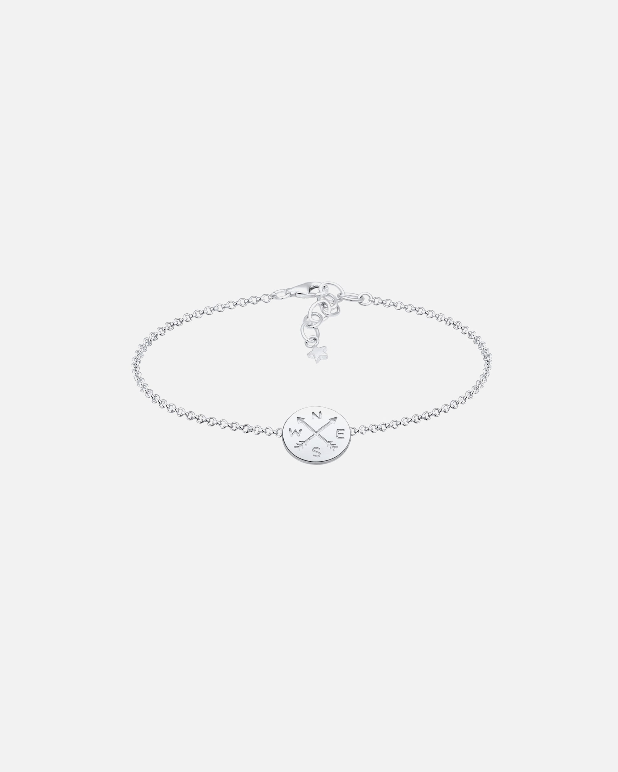 Bransoletka dla Kobieta Elli Damski Talizman Kompas Wanderlust ze srebra próby 925 Sterling Silver 16