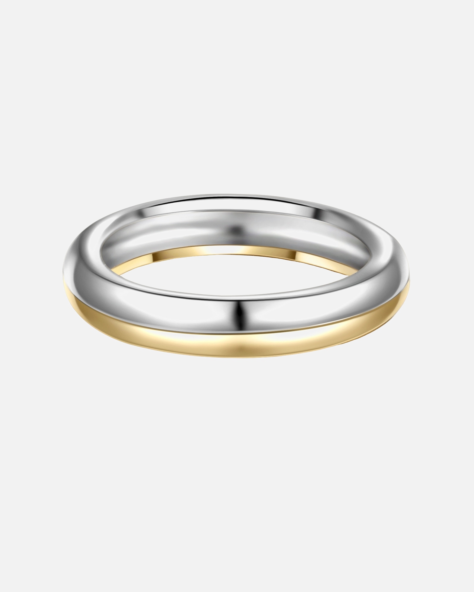 Pierścionek dla Kobieta Srebrny pierścionek srebro wysokiej próby srebro/żółte złoto 50