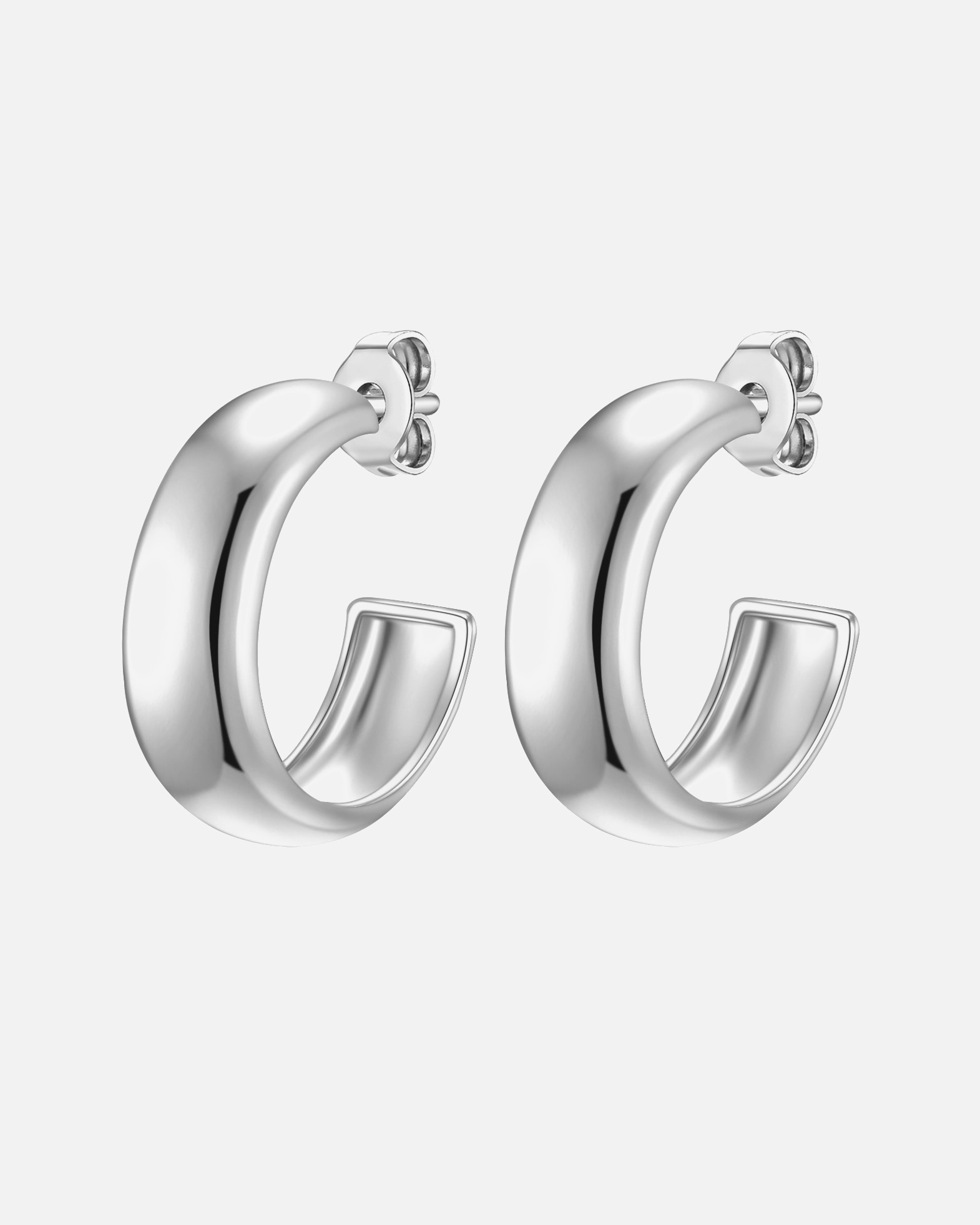 Kolczyki dla Kobieta Glanzstücke München Srebrne kolczyki kreole srebro wysokiej próby srebrny 18,9 mm