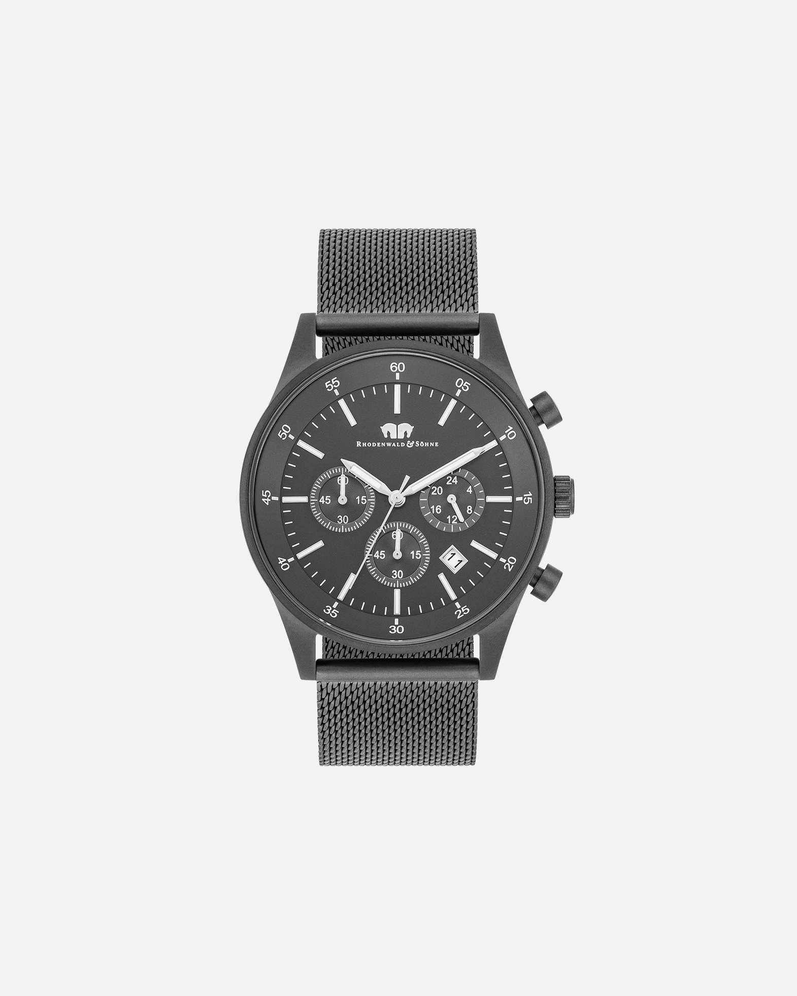 Zegar dla Mężczyzna Rhodenwald & Söhne Chronograf Goodwill Szary Stal nierdzewna Szary 43,0 mm