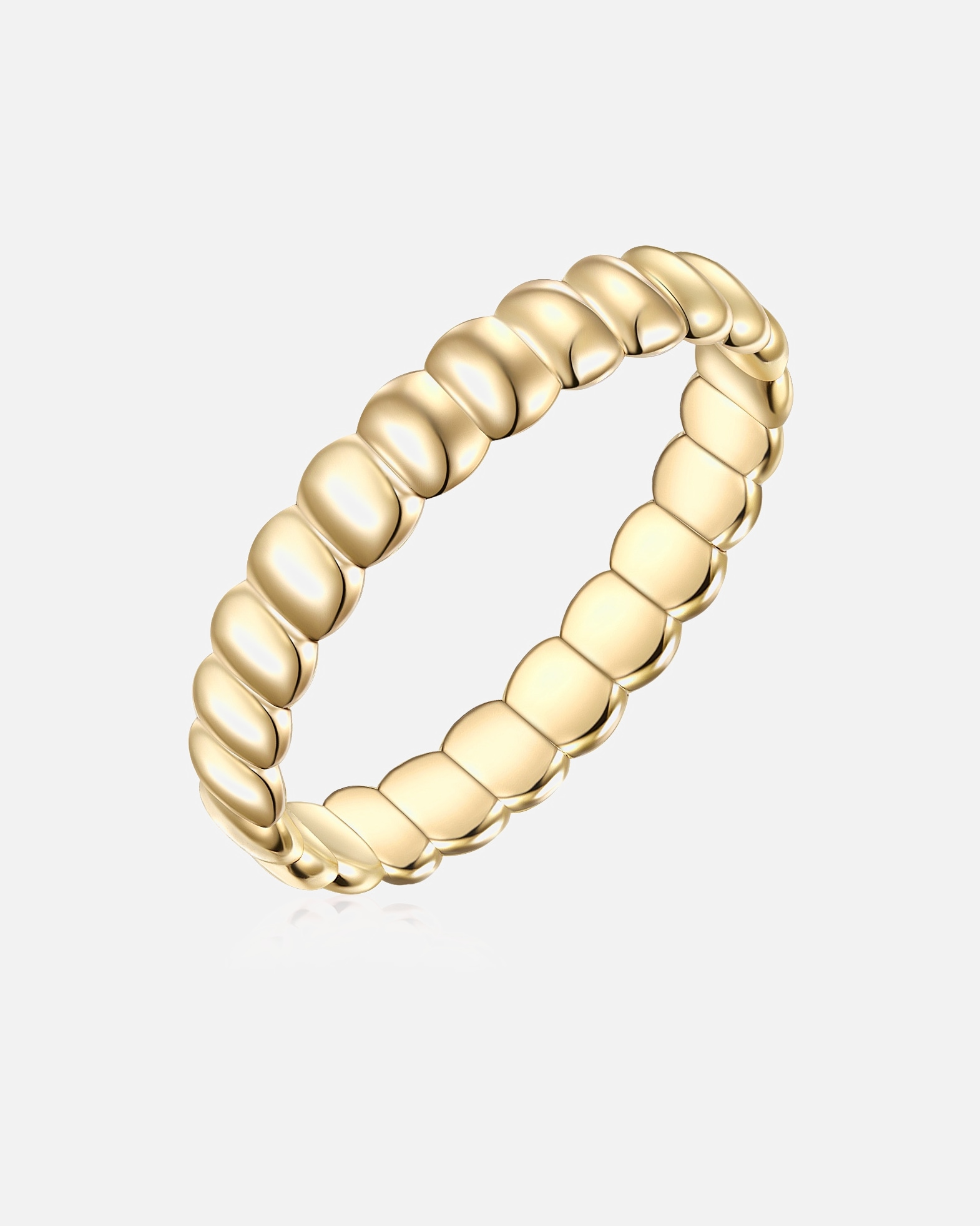 Pierścionek dla Kobieta Glanzstücke München Srebrny pierścionek srebro wysokiej próby Cyrkonia żółte złoto 48