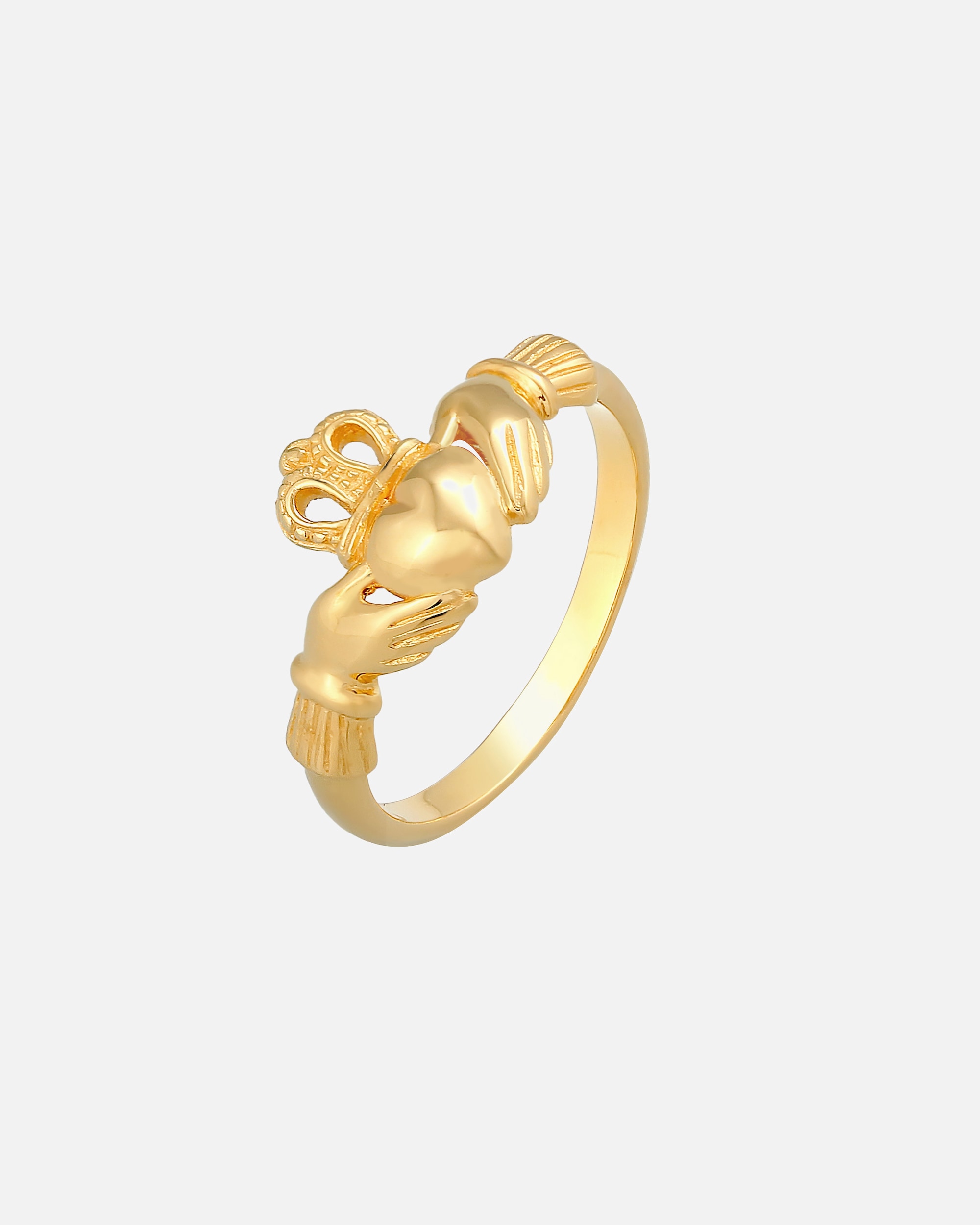 Pierścionek dla Kobieta Elli Damski Claddagh serce korona w srebrze 925 Sterling Silver 54