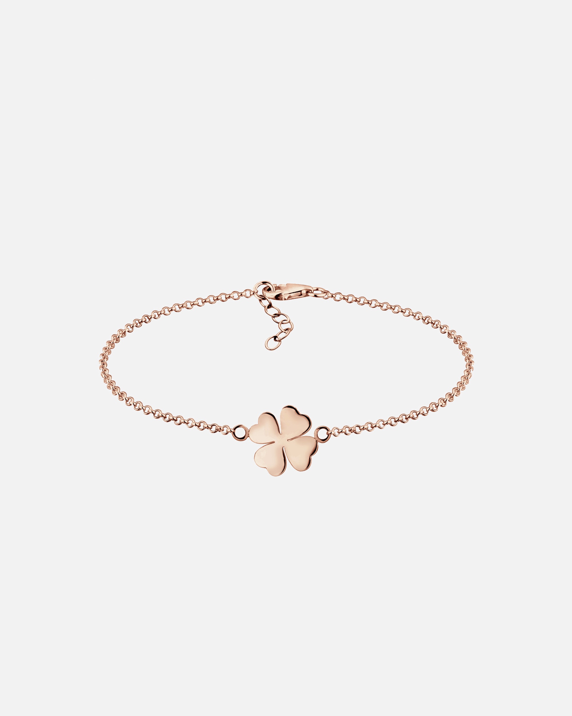 Bransoletka dla Kobieta Elli Damski wisiorek koniczynka symbol szczęścia w srebrze próby 925 Sterling Silver rosefarben