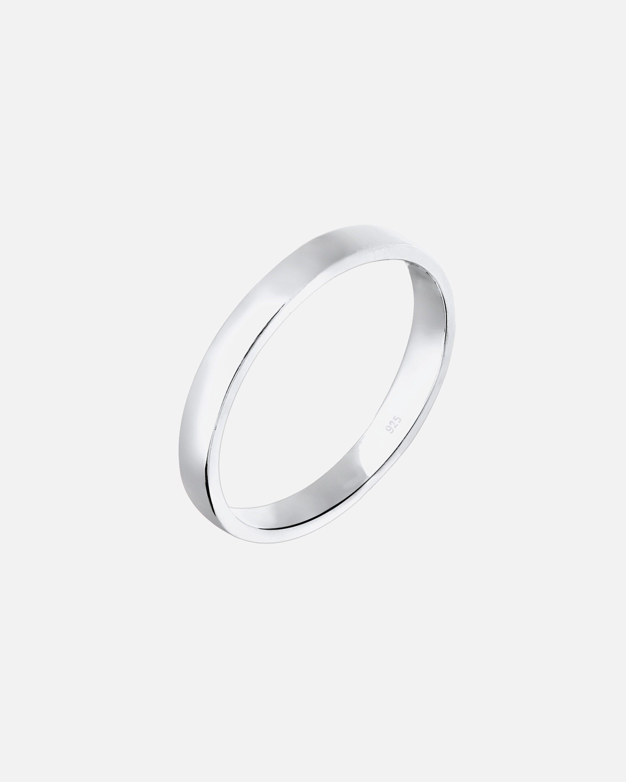 Pierścionek dla Kobieta Elli Damski zaręczynowy prosty elegancki w srebrze 925 Sterling Silver 52
