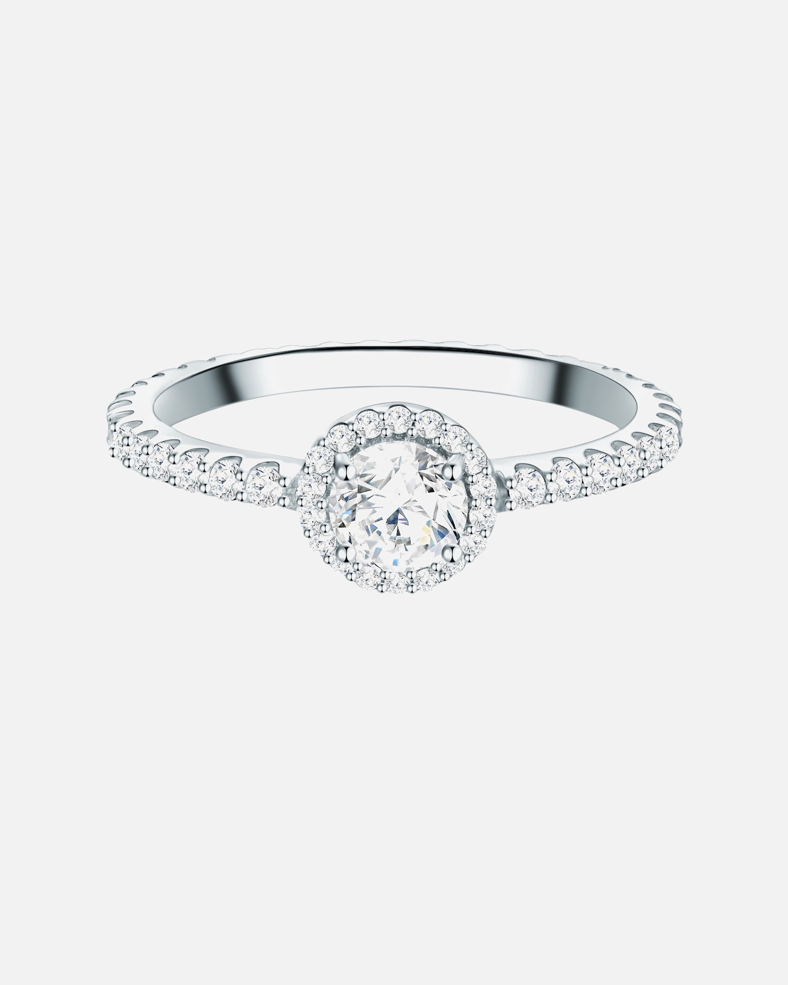 Pierścionek dla Kobieta Trilani Srebrny pierścionek srebro wysokiej próby Cyrkonia srebrny 56