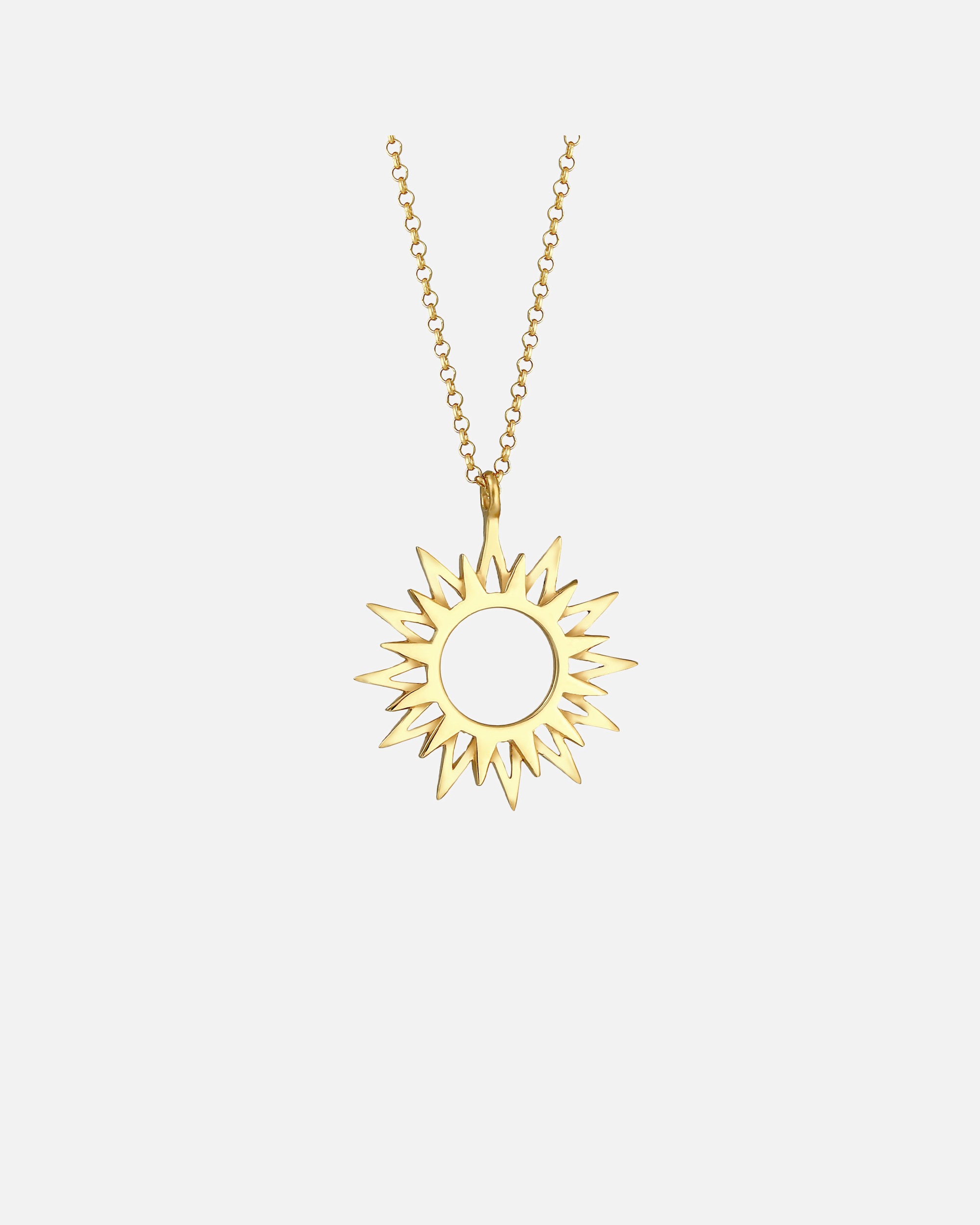 Naszyjnik dla Kobieta Elli Damski wisiorek Słońce Promienie Astro w srebrze próby 925 Sterling Silver goldfarben