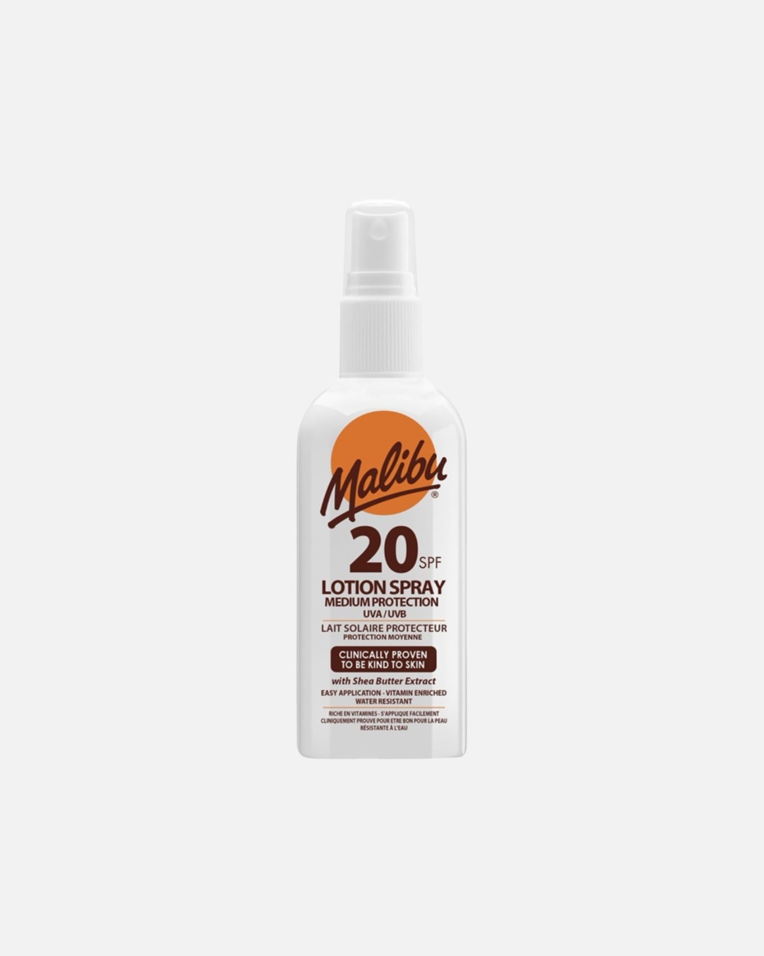 Spray do opalania dla Unisex Lotion Spray balsam przeciwsłoneczny ochronny w sprayu SPF20 100 ml