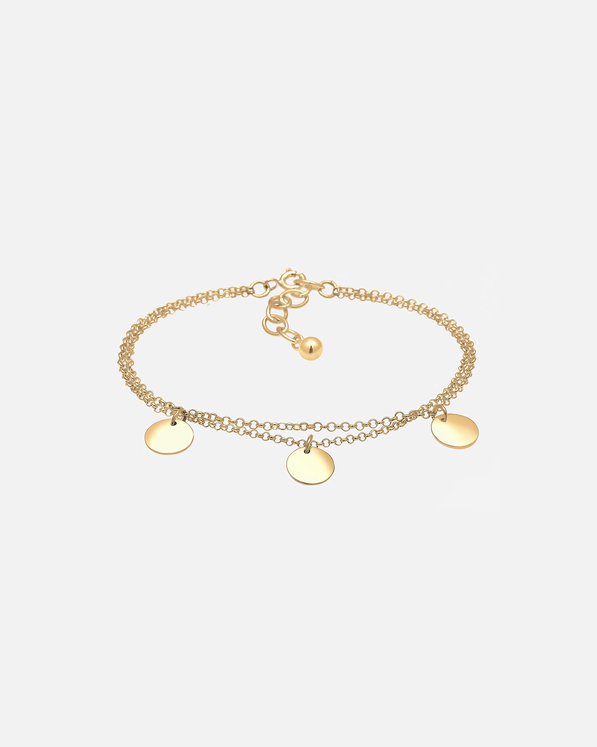 Bransoletka dla Kobieta Elli Damskie koło warstwowe Geo w srebrze próby 925 Sterling Silver goldfarben