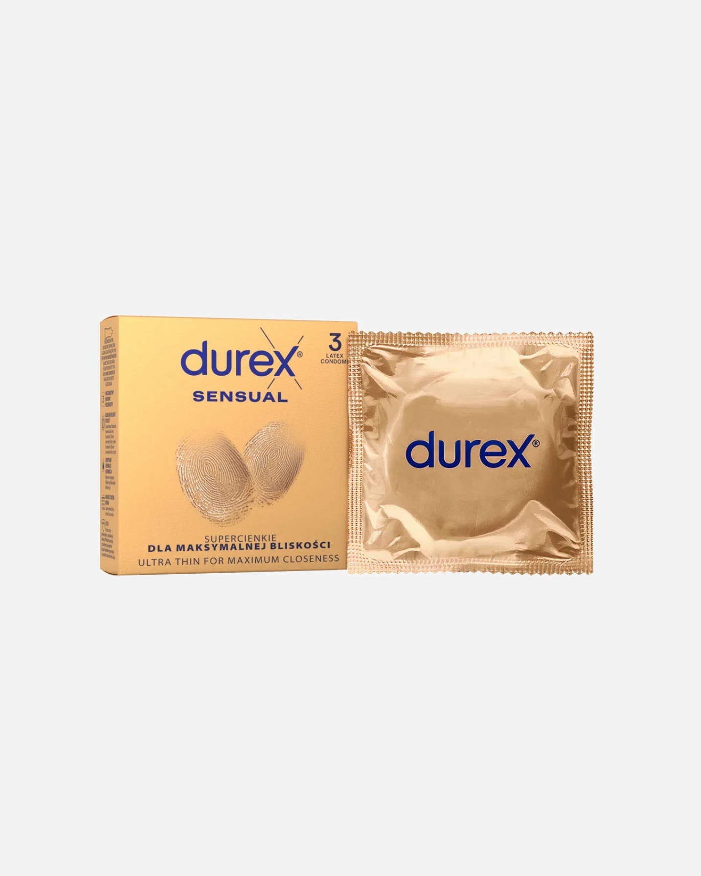 Prezerwatywa dla Mężczyzna Durex Sensual 3 szt