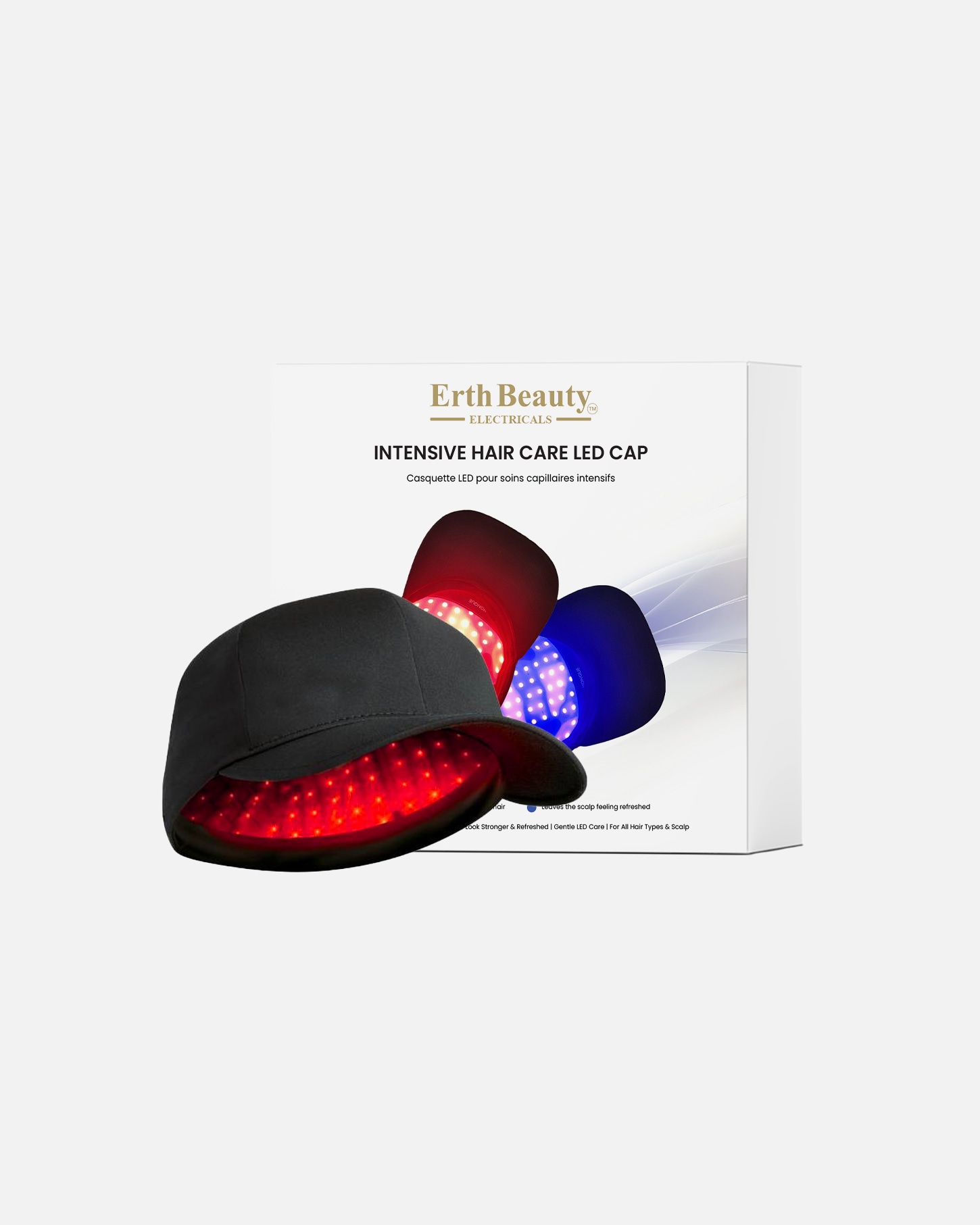 Maska LED dla Unisex ErthSkin London Czepek LED do intensywnej pielęgnacji włosów 1 sztukaka