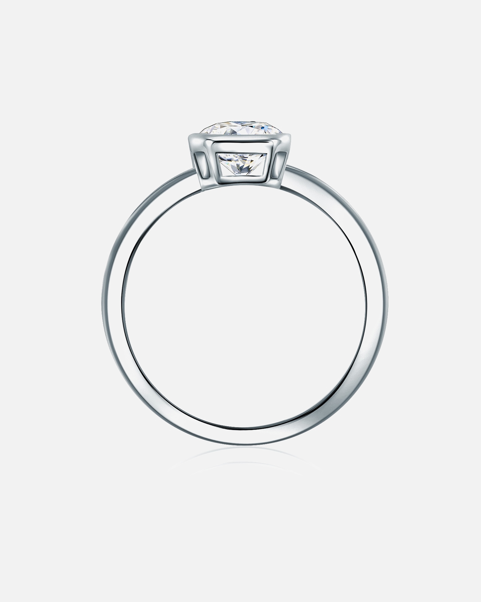 Pierścionek dla Kobieta Trilani Srebrny pierścionek srebro wysokiej próby Cyrkonia srebrny 56